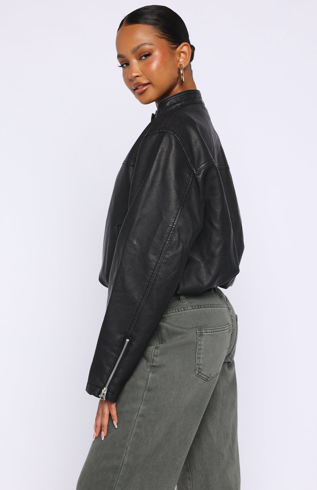 White Fox Put In Effort Jacket Black