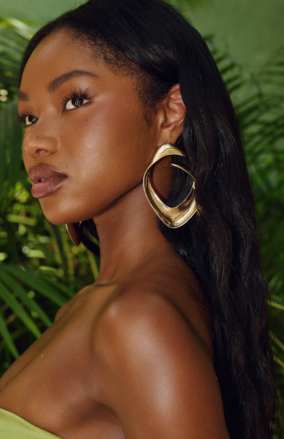 White Fox Jackson Earrings Gold