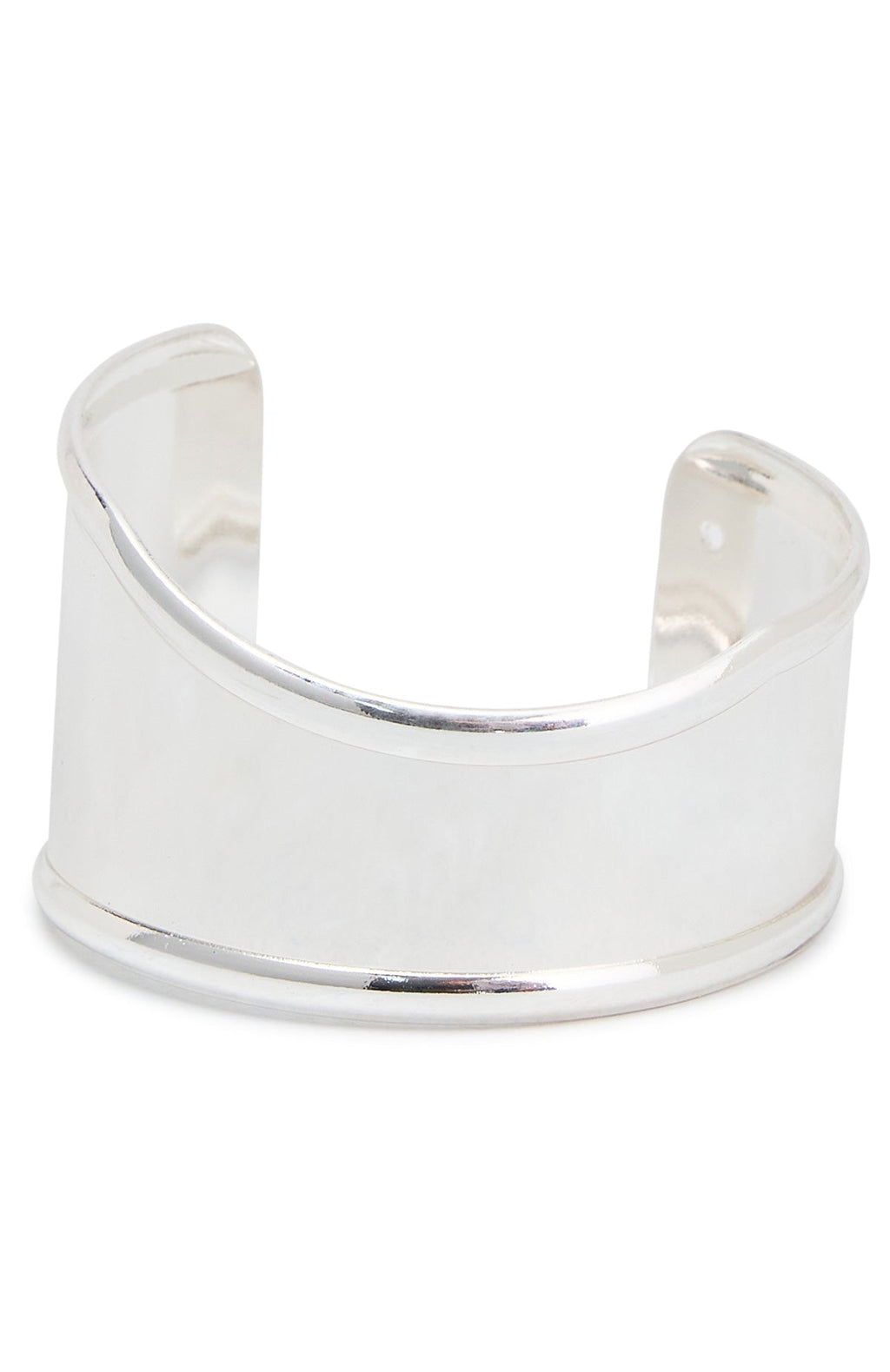 White Fox Azura Chunky Bangle Silver