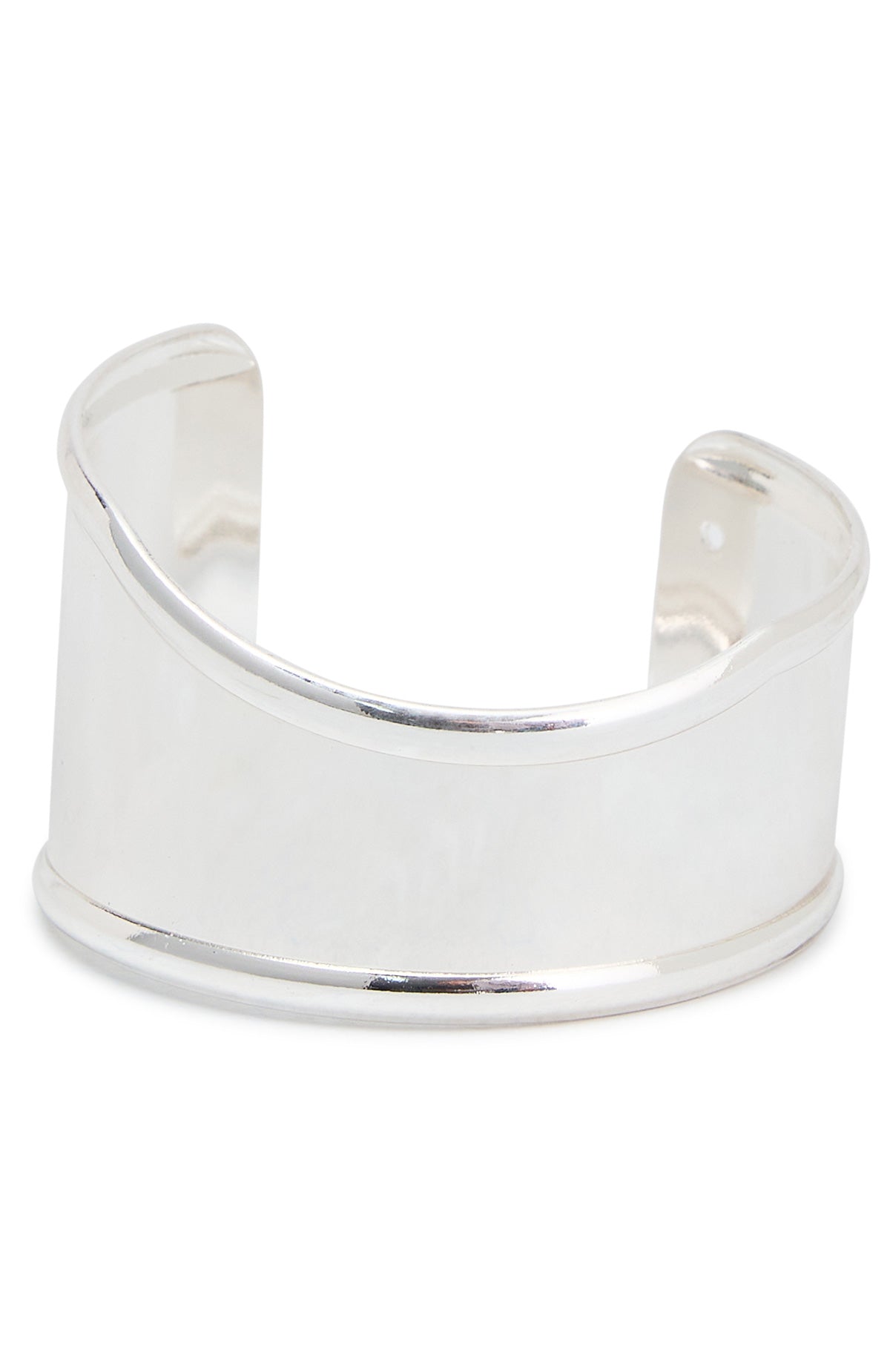 White Fox Azura Chunky Bangle Silver