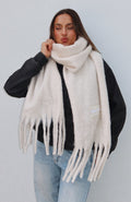 White Fox Luna Scarf Oat