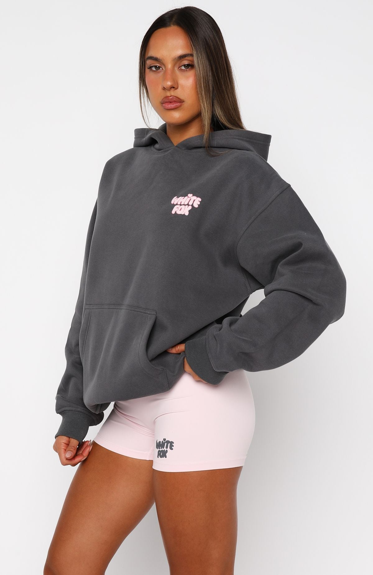 White Fox Daydreamers Angelina Oversized Hoodie Volcanic