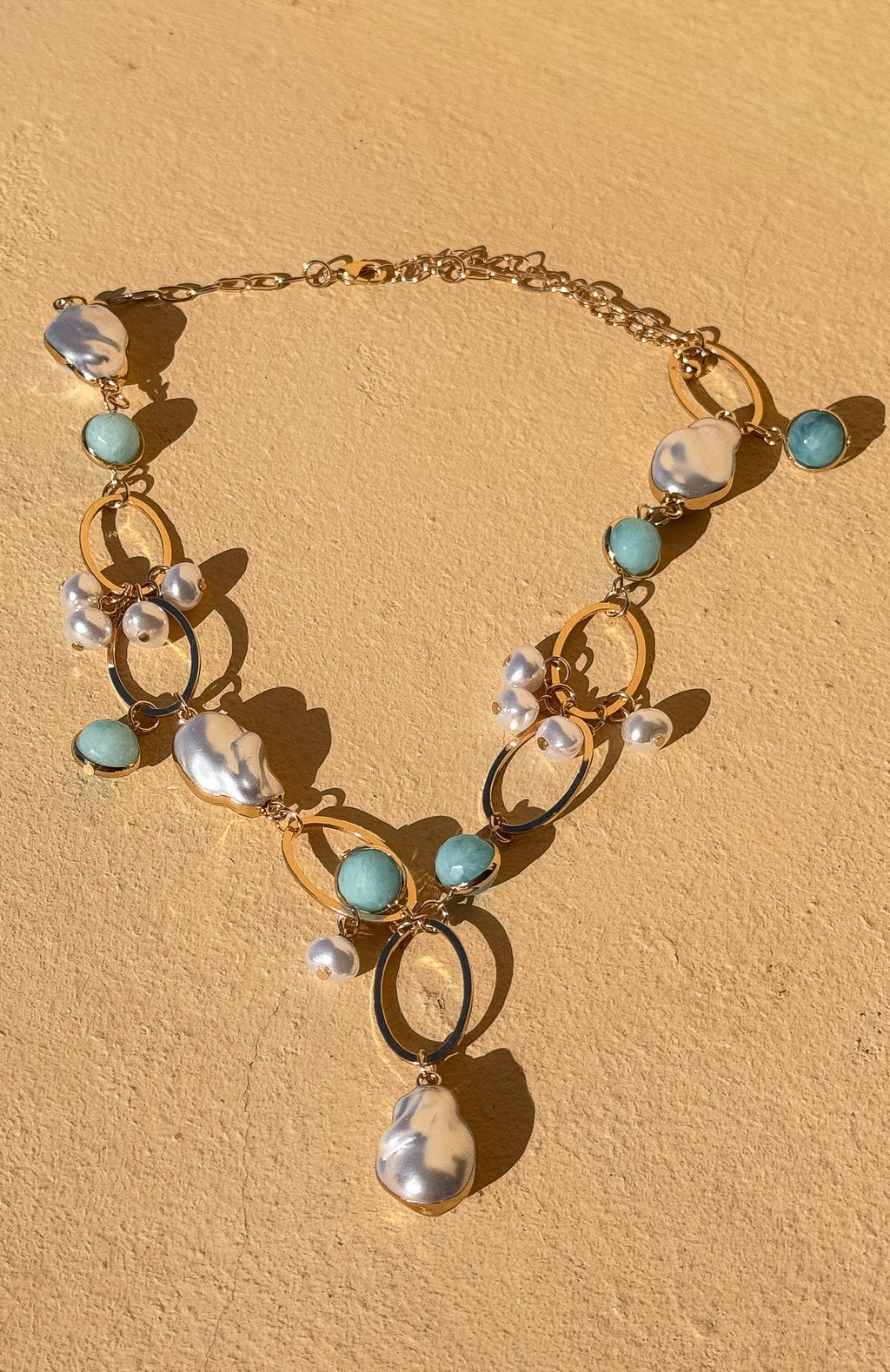 White Fox Borna Necklace Gold