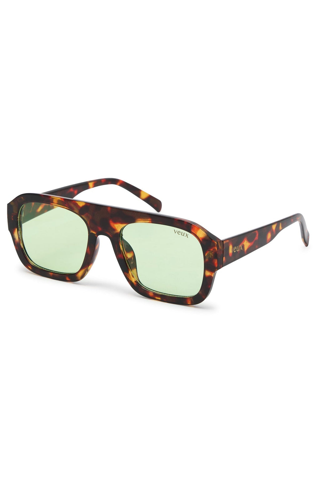 White Fox James Sunglasses Tort/Green