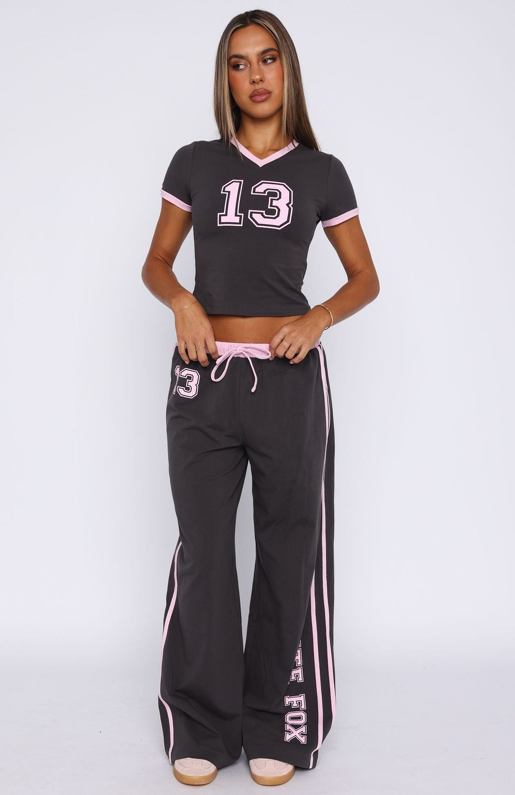White Fox Trying Too Hard Track Pants Volcanic
