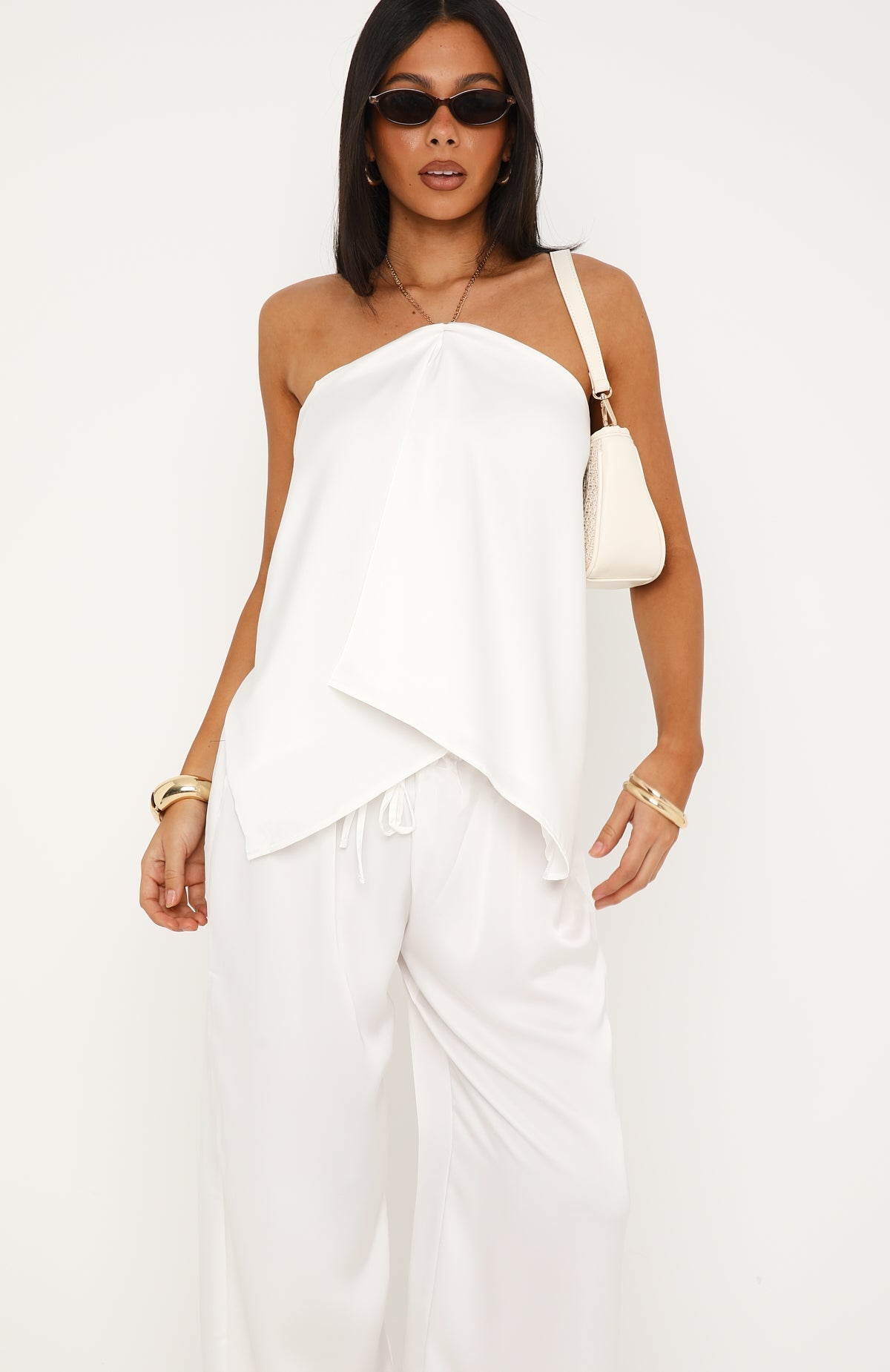 White Fox Fallen Grace Top White