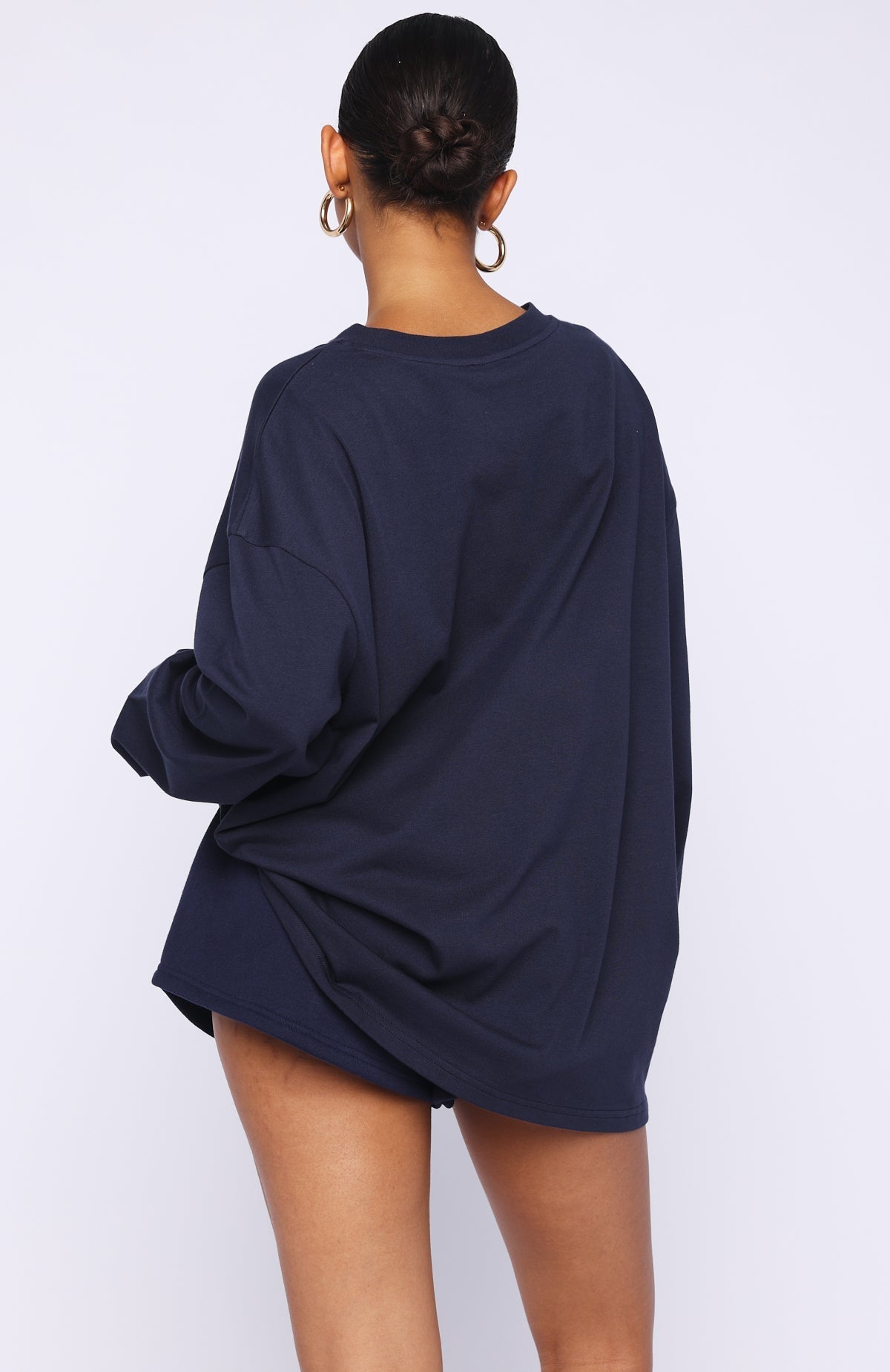 White Fox Closer To You Long Sleeve Tee Navy