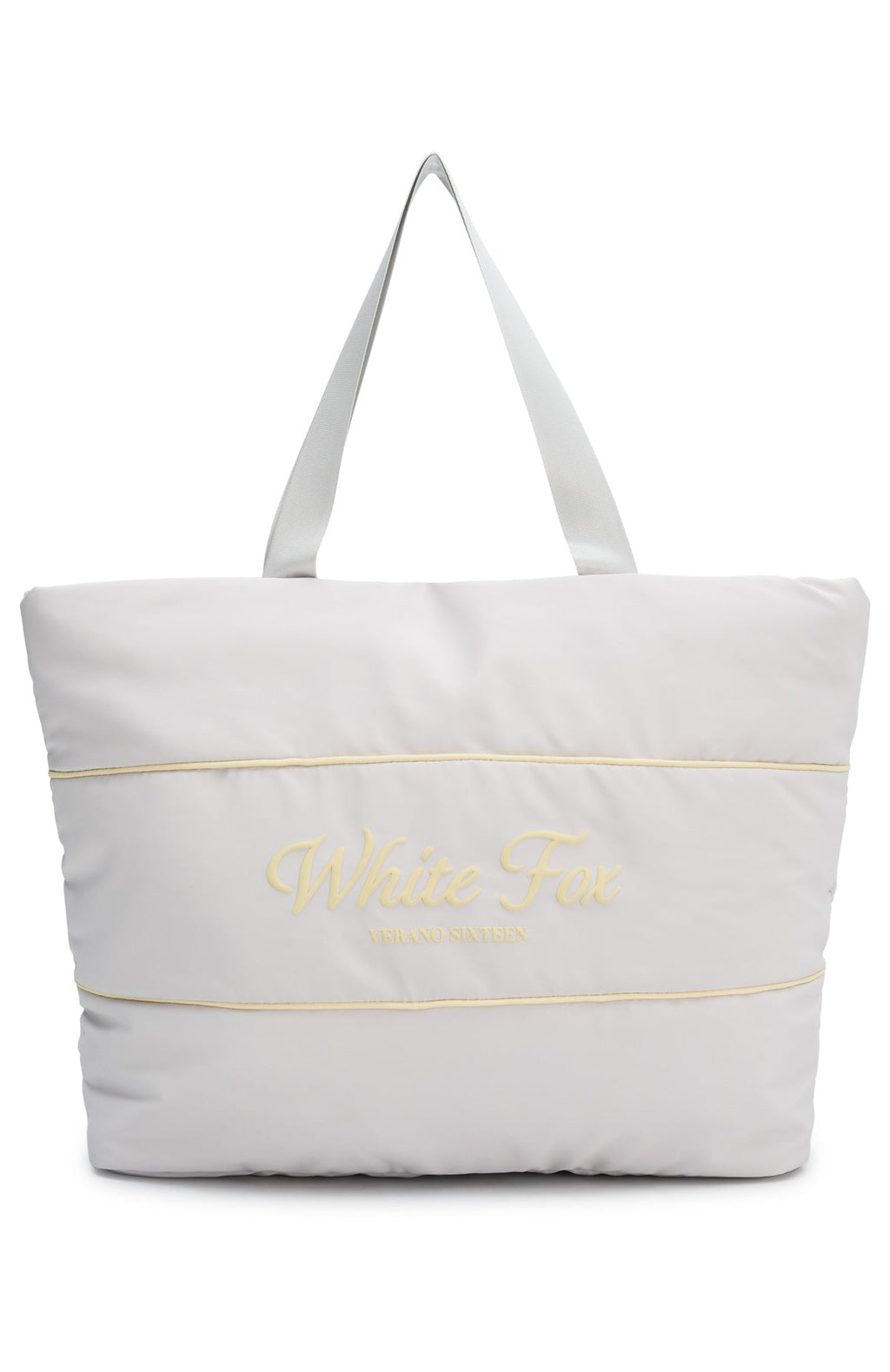 White Fox Verano Sixteen Magnolia Shoulder Bag Grey/Lemon