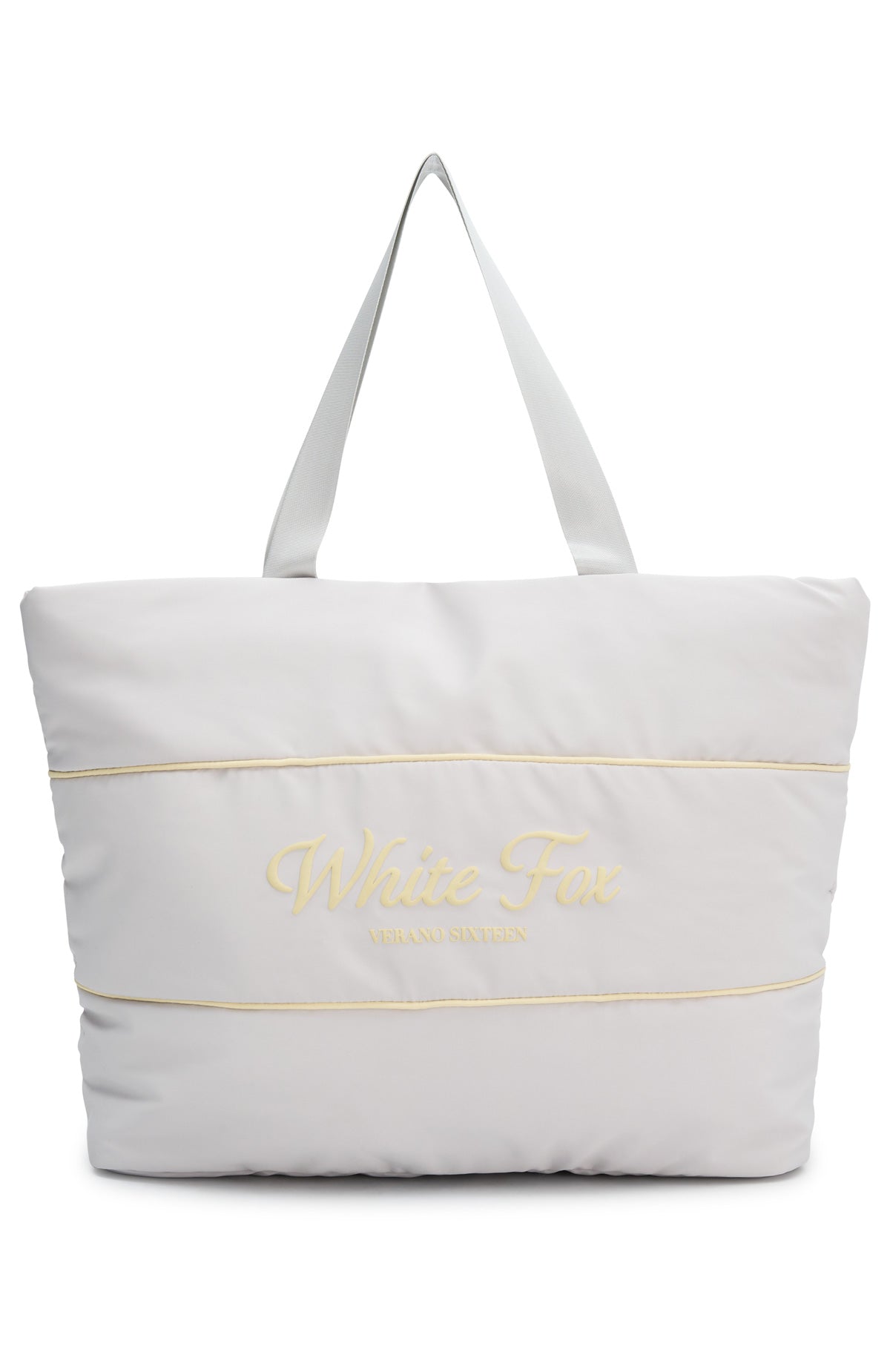 White Fox Verano Sixteen Magnolia Shoulder Bag Grey/Lemon
