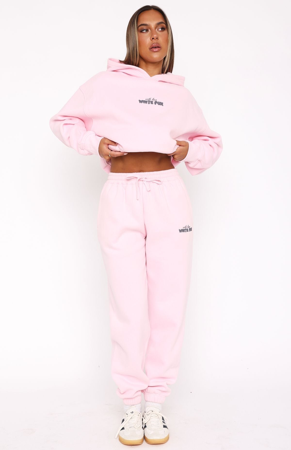 White Fox With Love In The Moment Sweatpants Pink