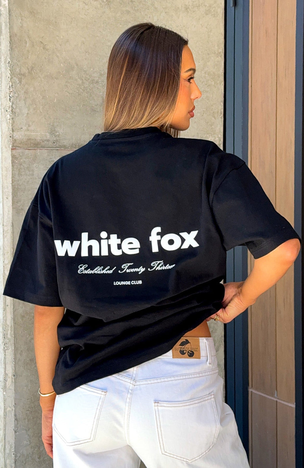 White Fox No Mercy Oversized Tee Black