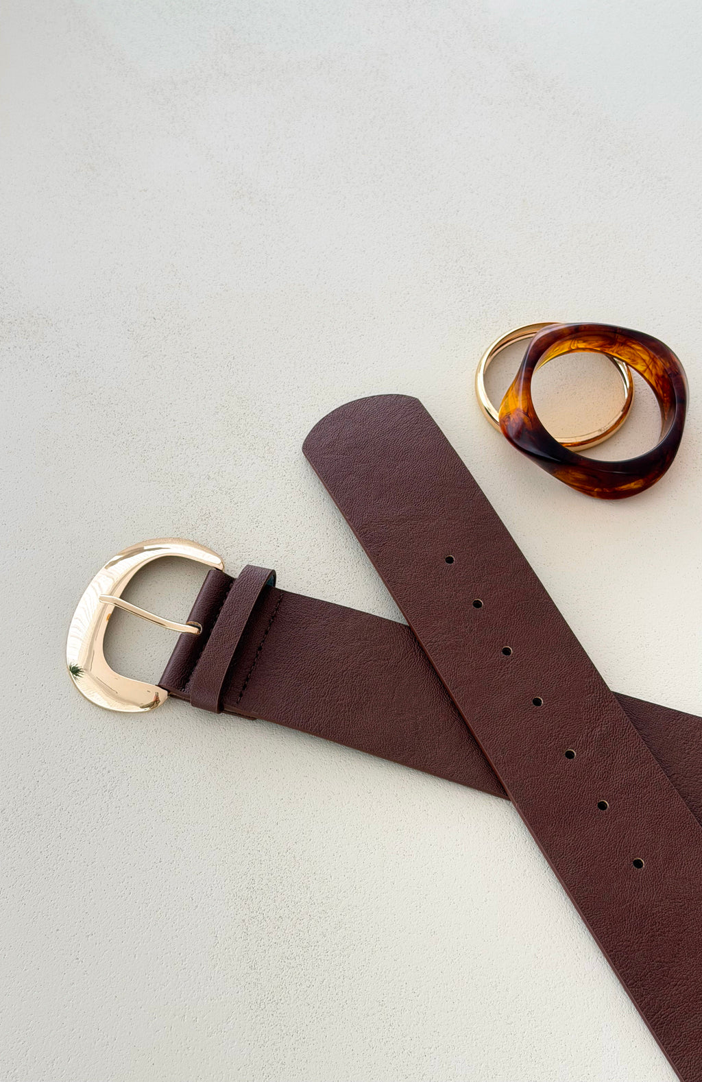 White Fox Delara Belt Chocolate