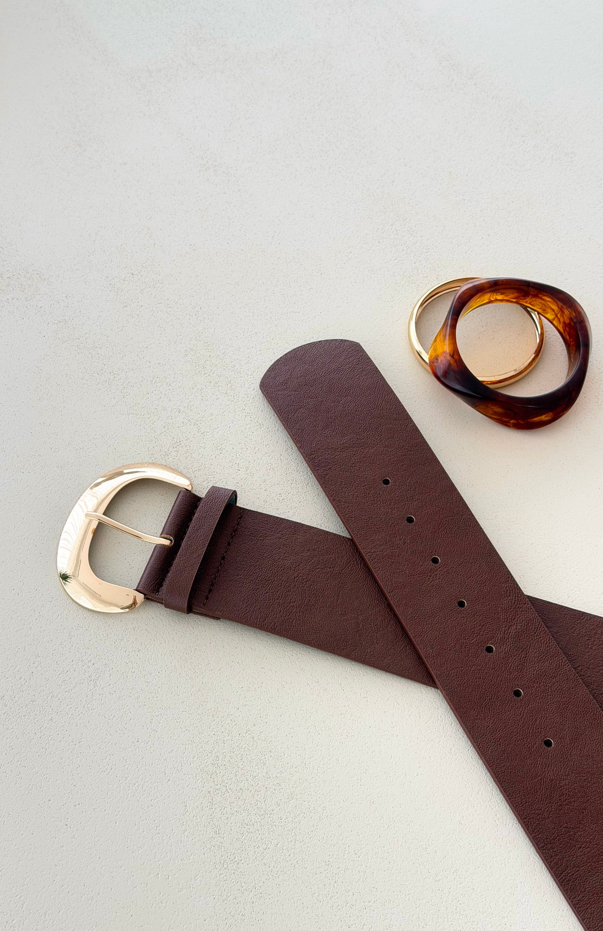 White Fox Delara Belt Chocolate