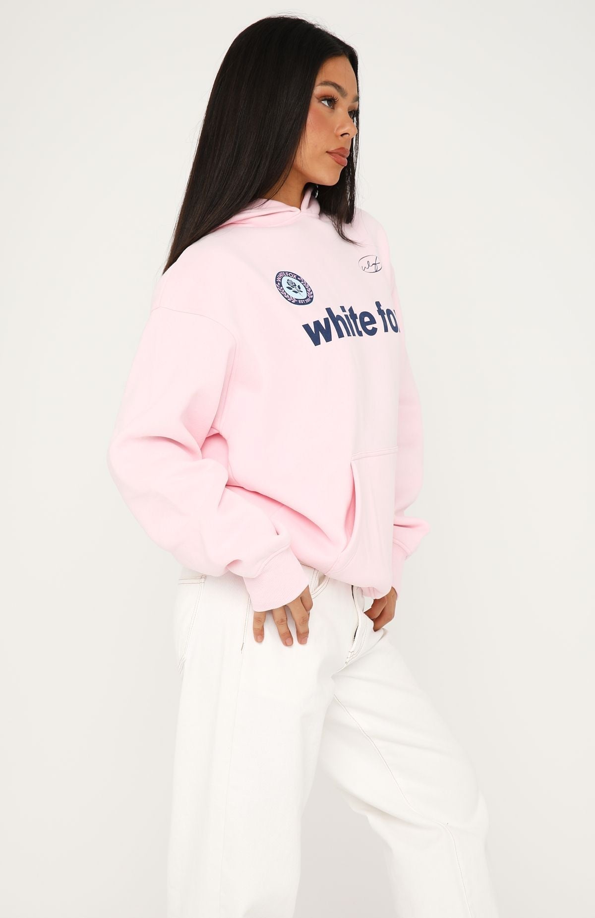 White Fox No Matter What Happens Oversized Hoodie Posy