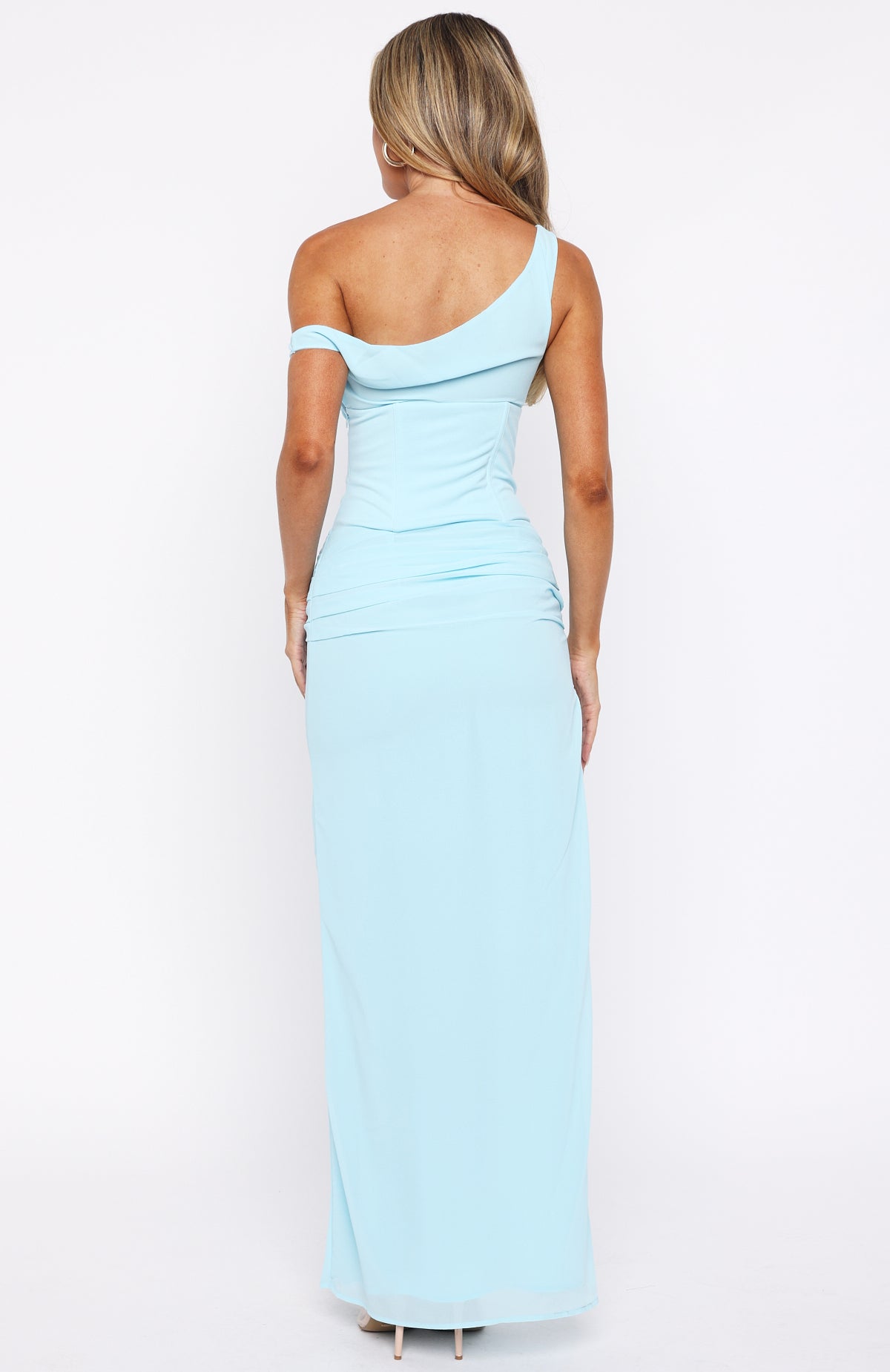 White Fox Unavailable Energy Maxi Dress Ice Blue