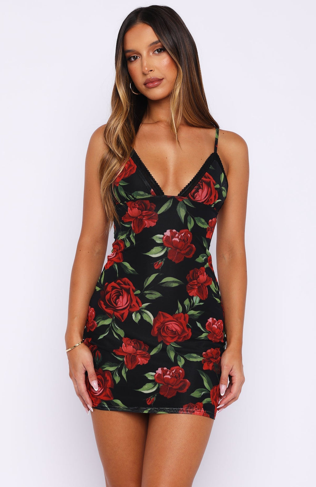 White Fox Moonlit Kiss Mini Dress Forbidden Bloom