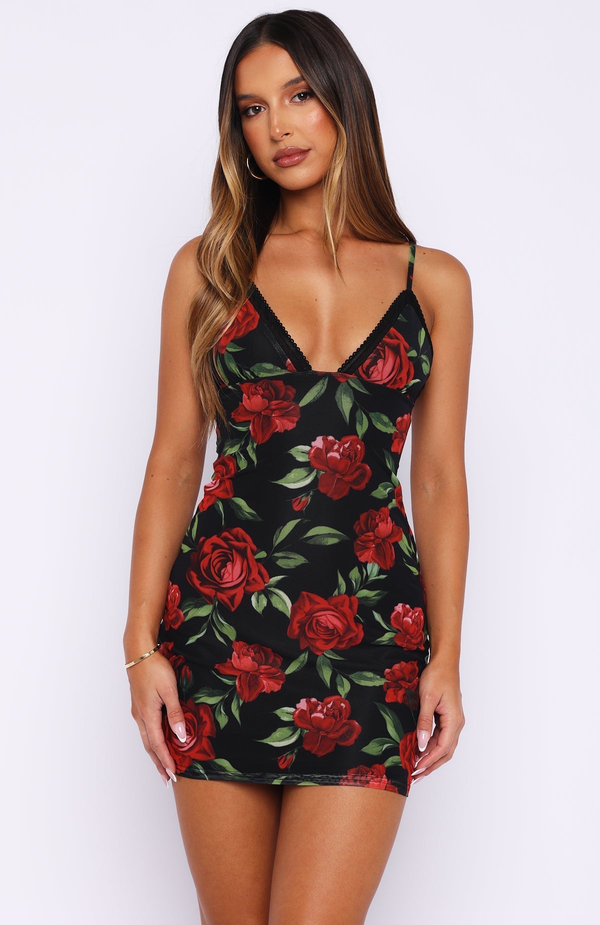 White Fox Moonlit Kiss Mini Dress Forbidden Bloom