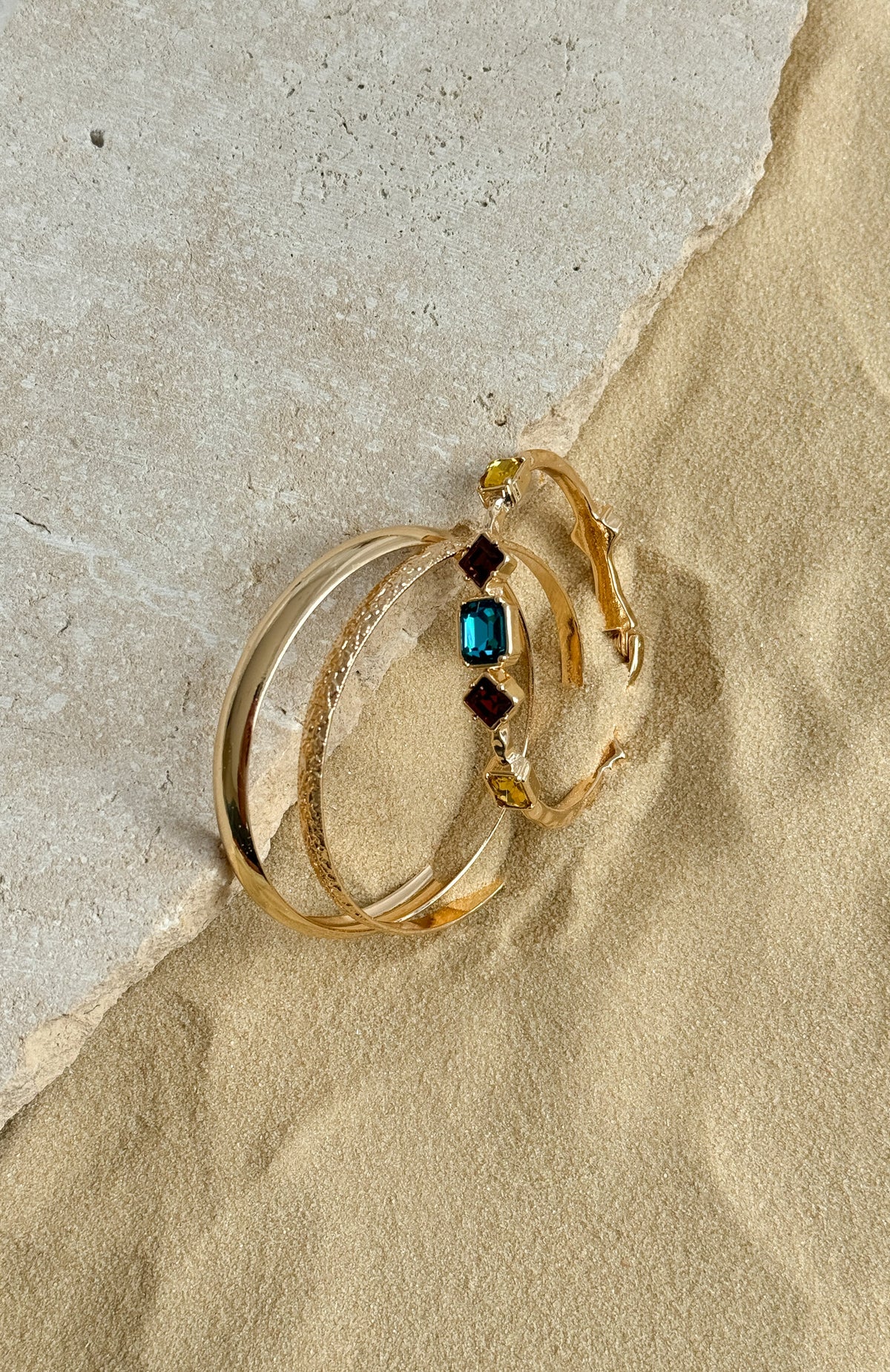 White Fox Terri Bracelet Set Gold