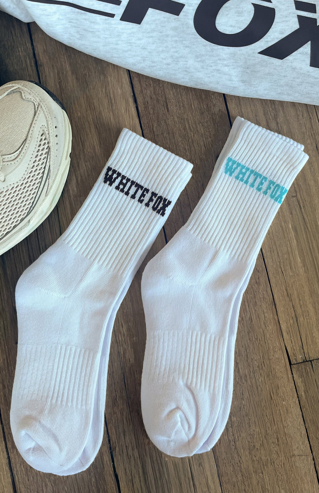 White Fox No Convincing Socks 2 Pack White/Choc/Blue