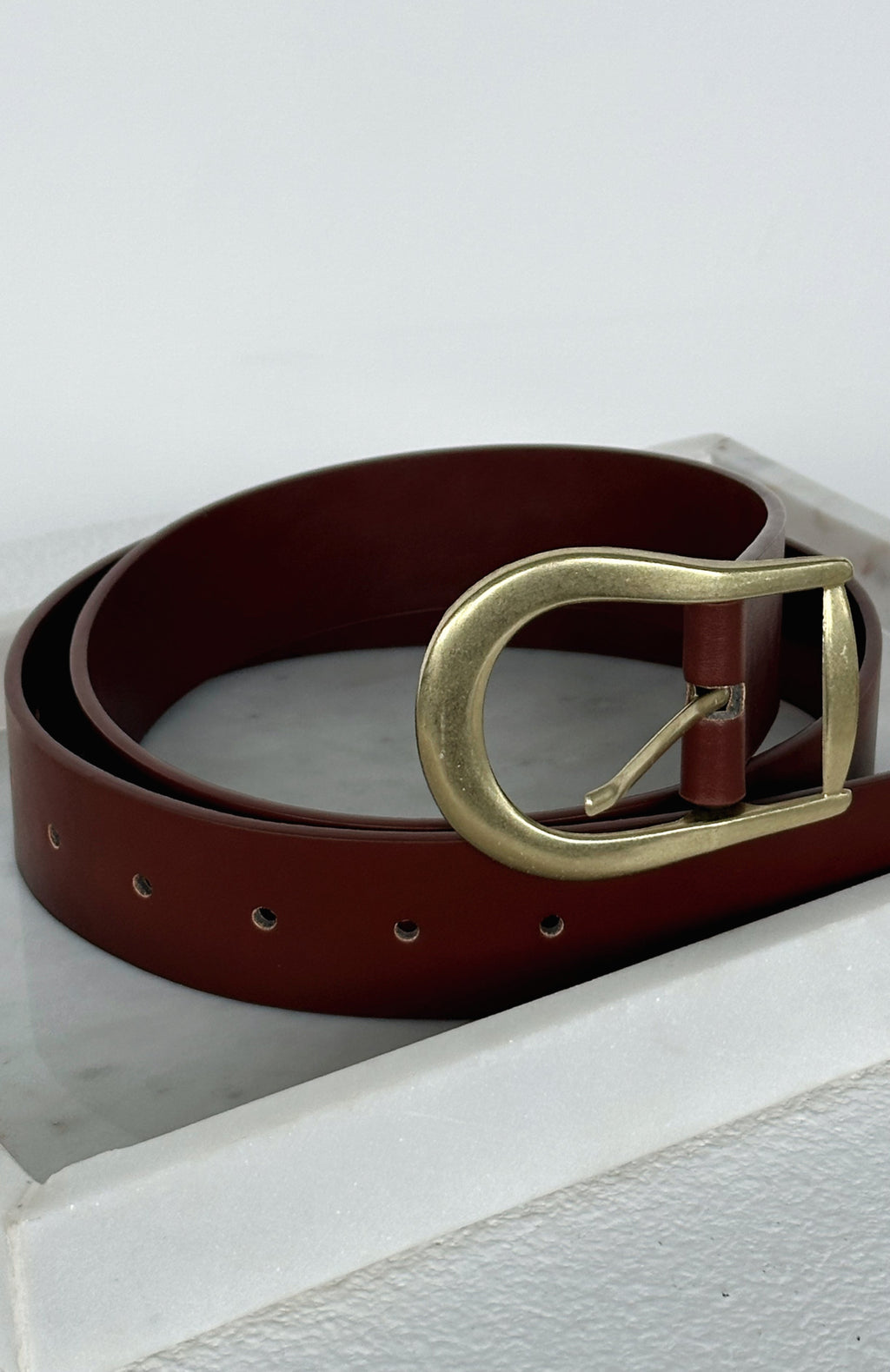 White Fox Austin Belt Brown/Gold