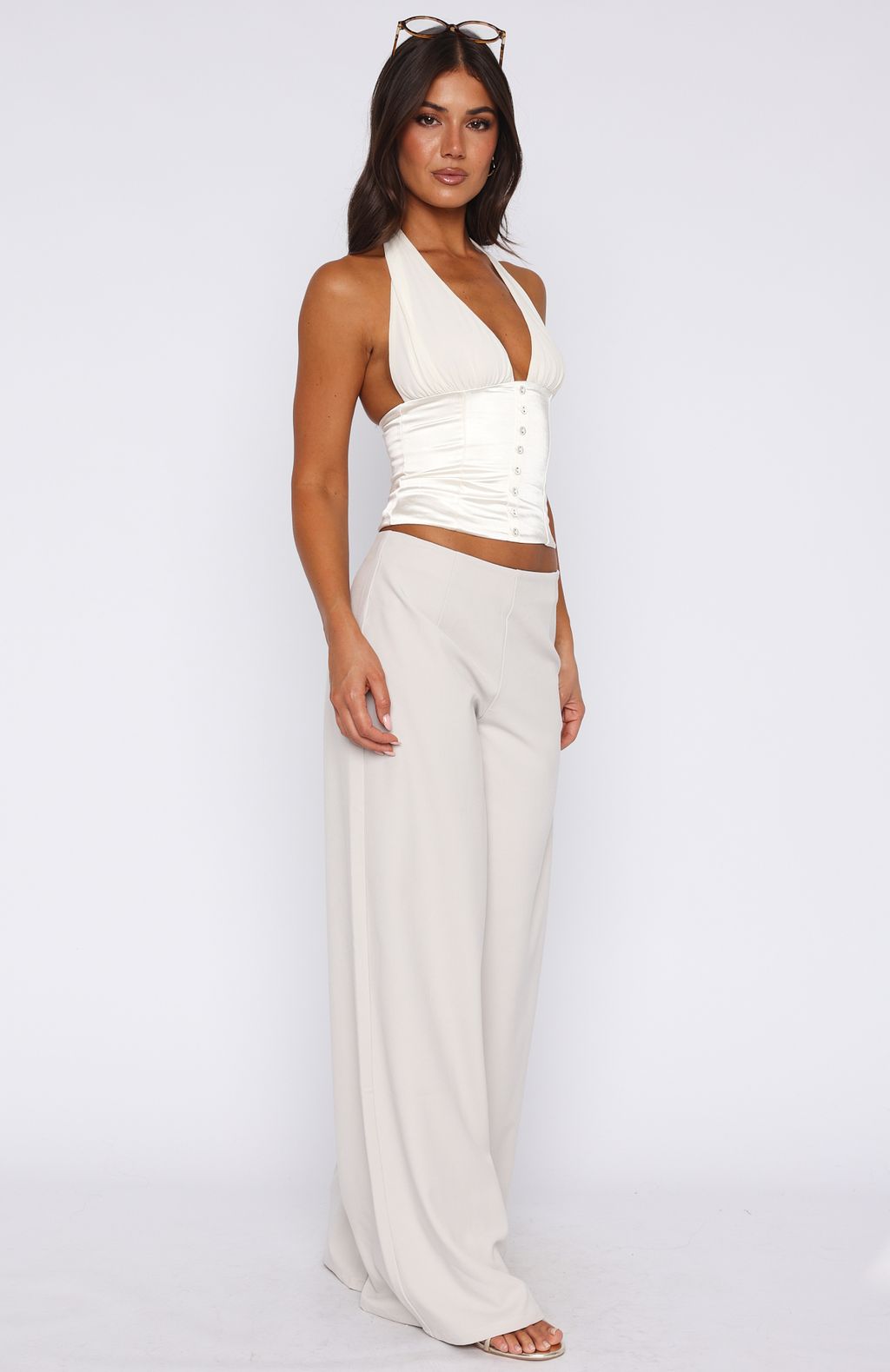 White Fox Walk With You Pants Bone