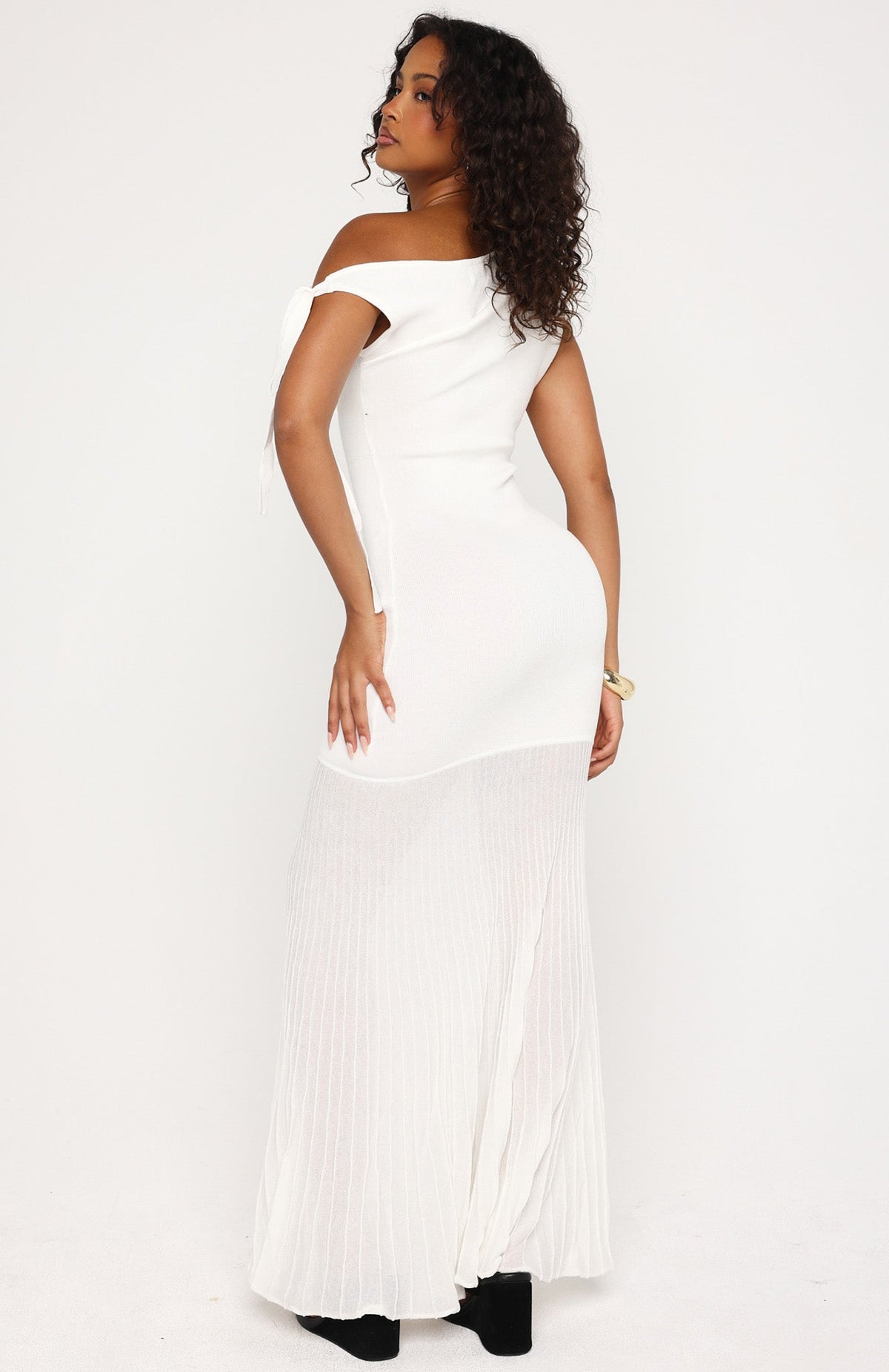 White Fox Accidentally In Love Maxi Dress Off White