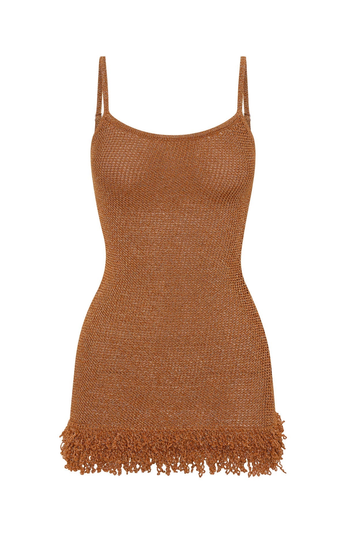 White Fox Keeping Me Awake Knit Mini Dress Orange