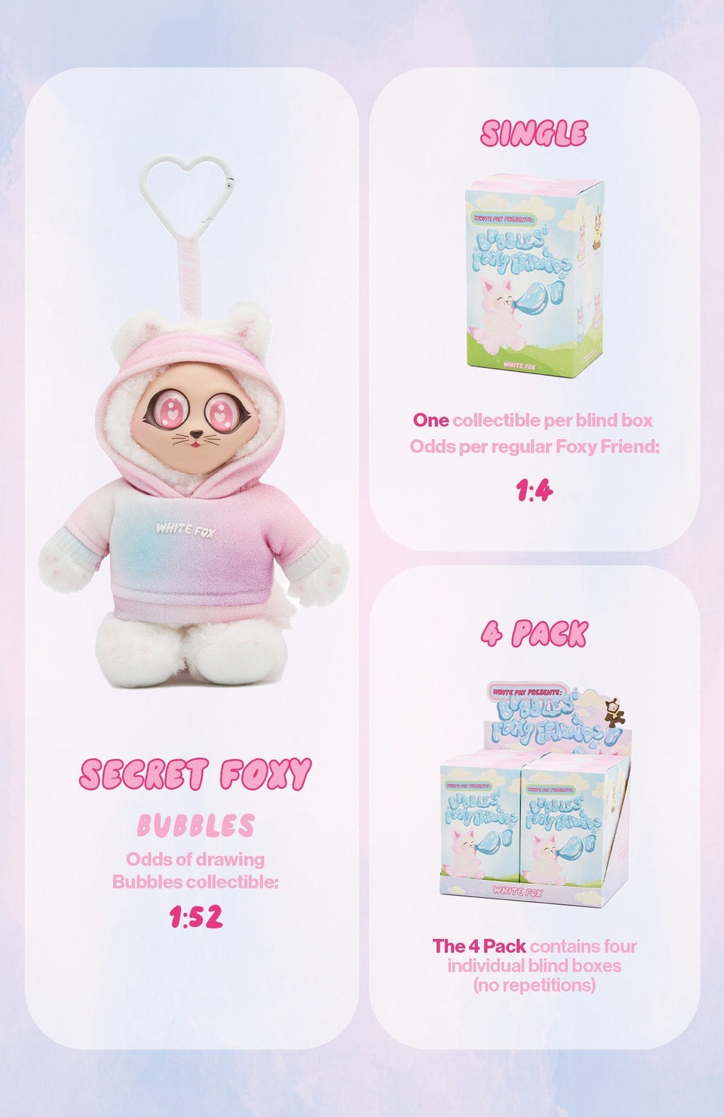 White Fox Bubbles & Foxy Friends