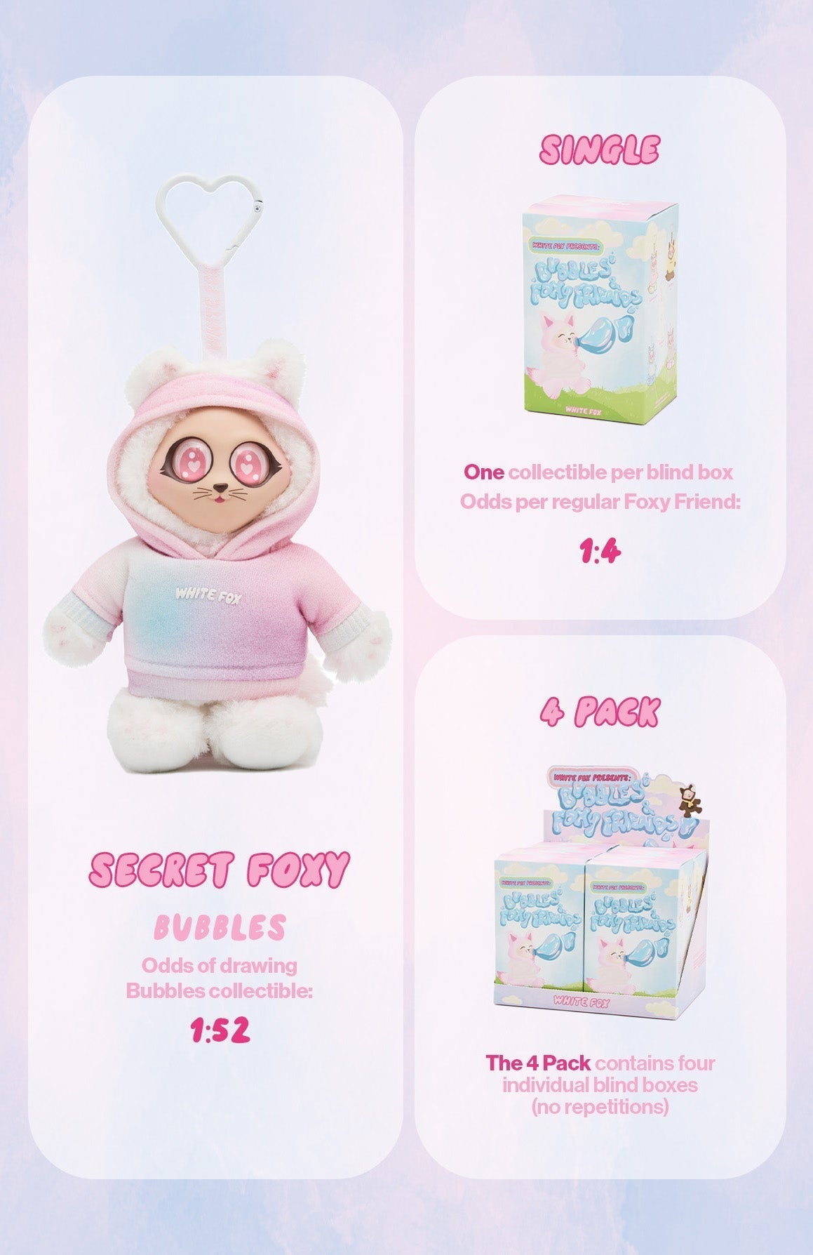 White Fox Bubbles & Foxy Friends