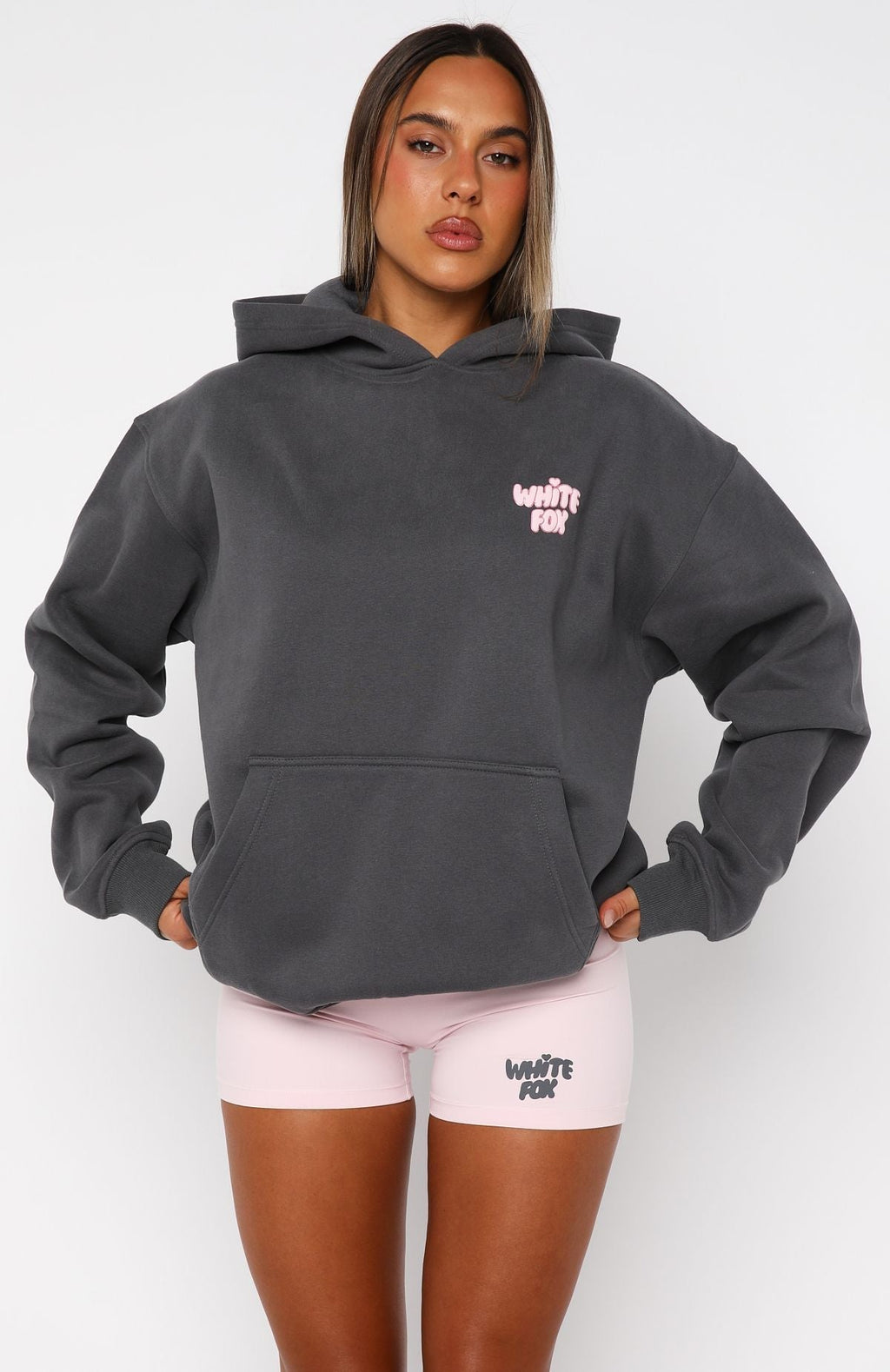 White Fox Daydreamers Angelina Oversized Hoodie Volcanic
