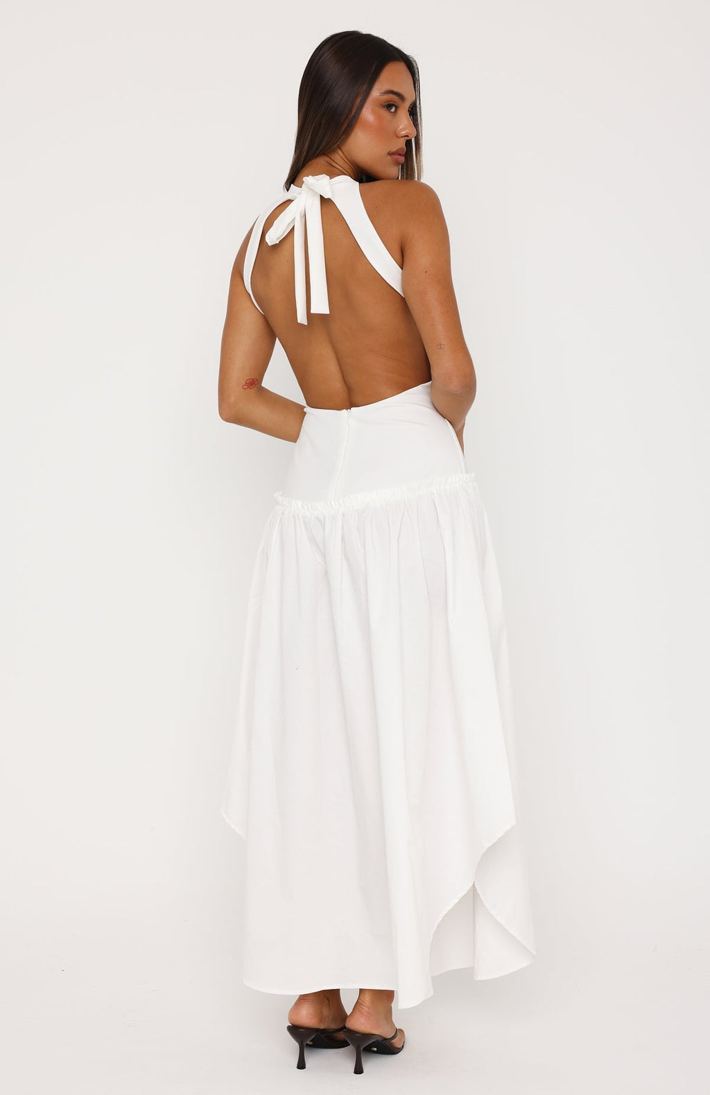 White Fox Never Yours Maxi Dress White