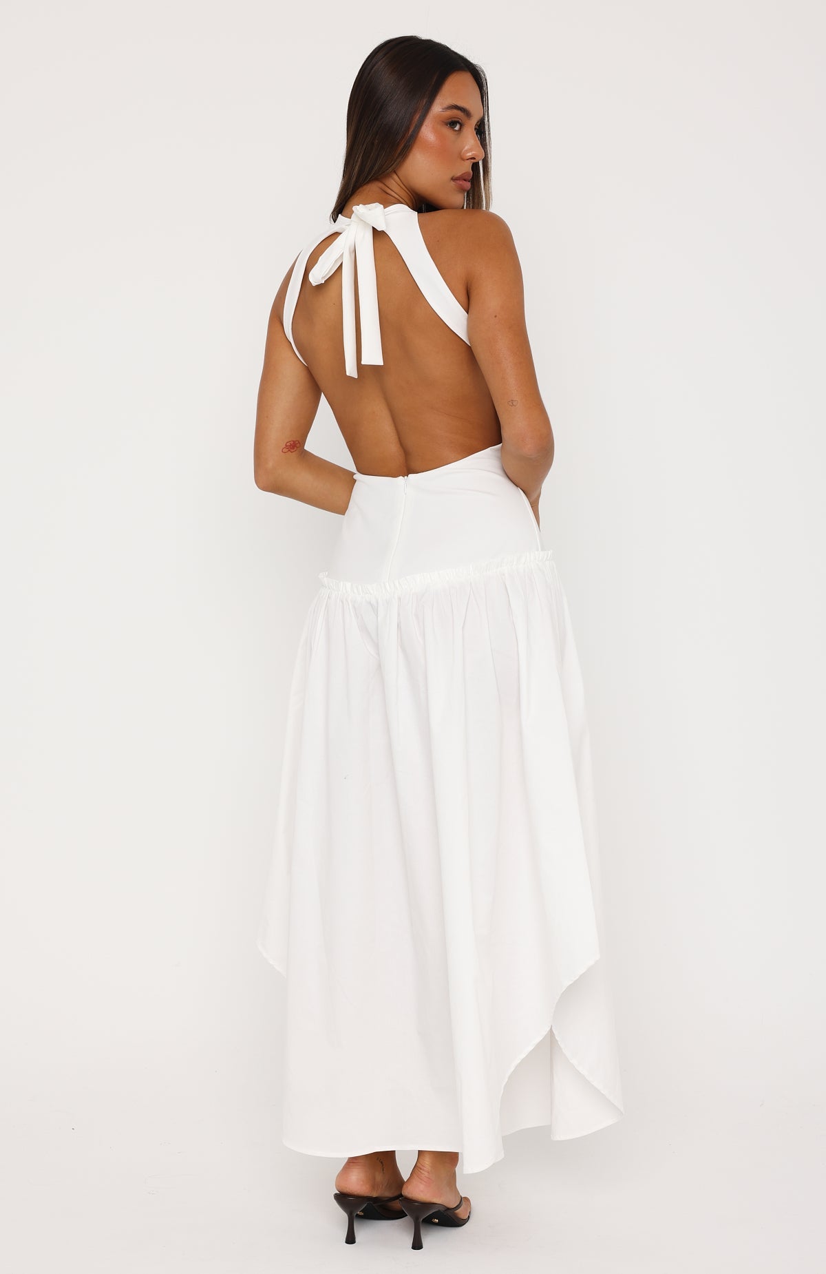 White Fox Never Yours Maxi Dress White