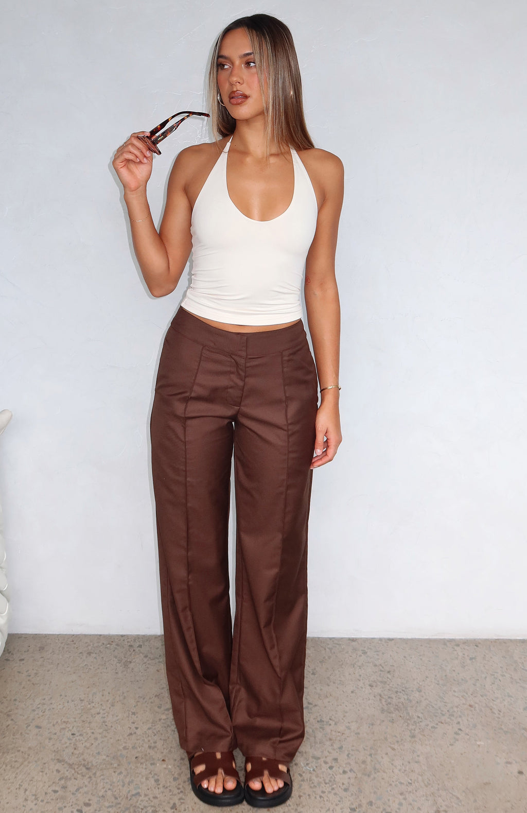 White Fox Keep It Cool Pants Chocolate