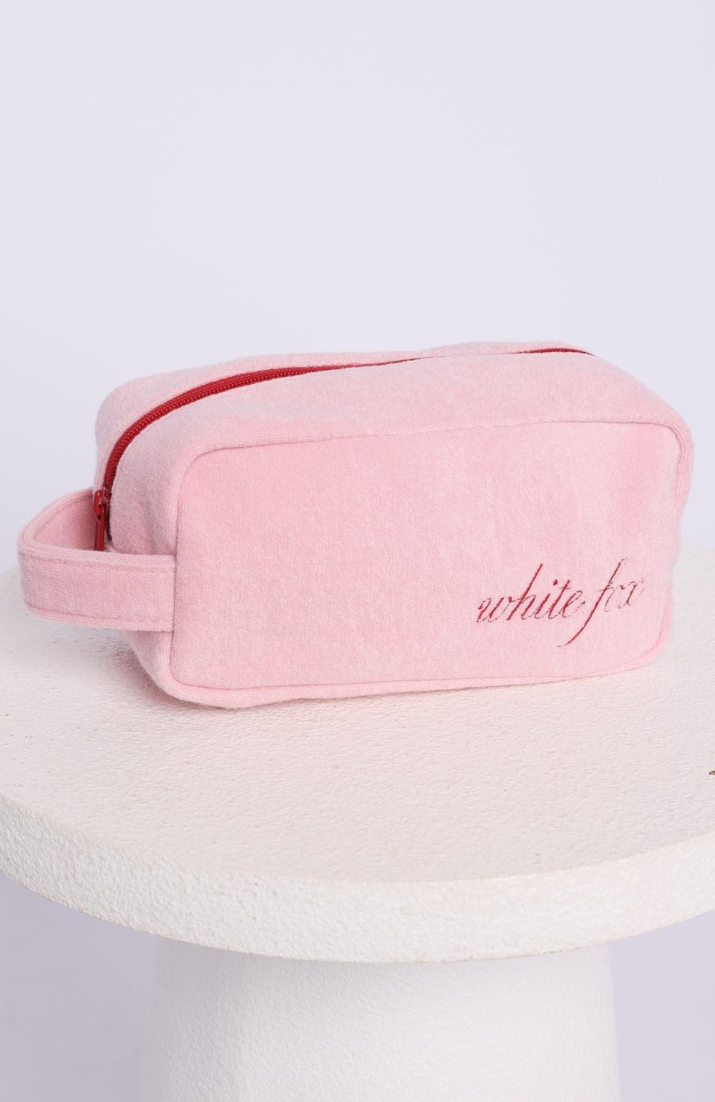 White Fox Lillian Cosmetic Bag Baby Pink