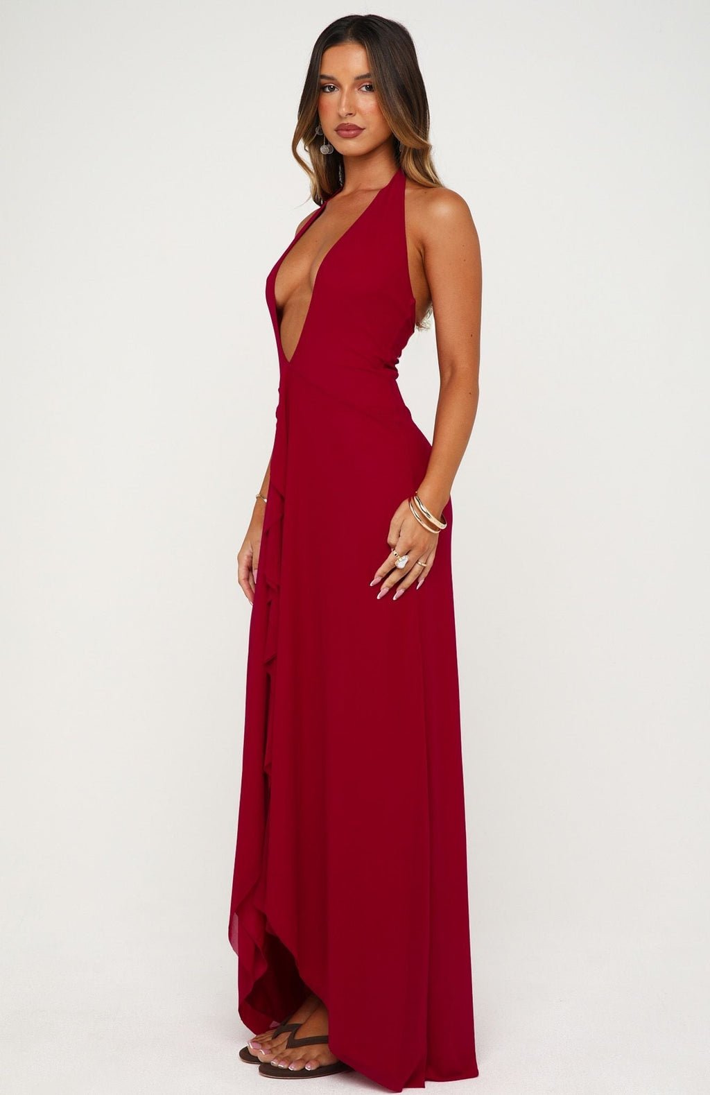 White Fox Sun Glam Maxi Dress Dragonfruit