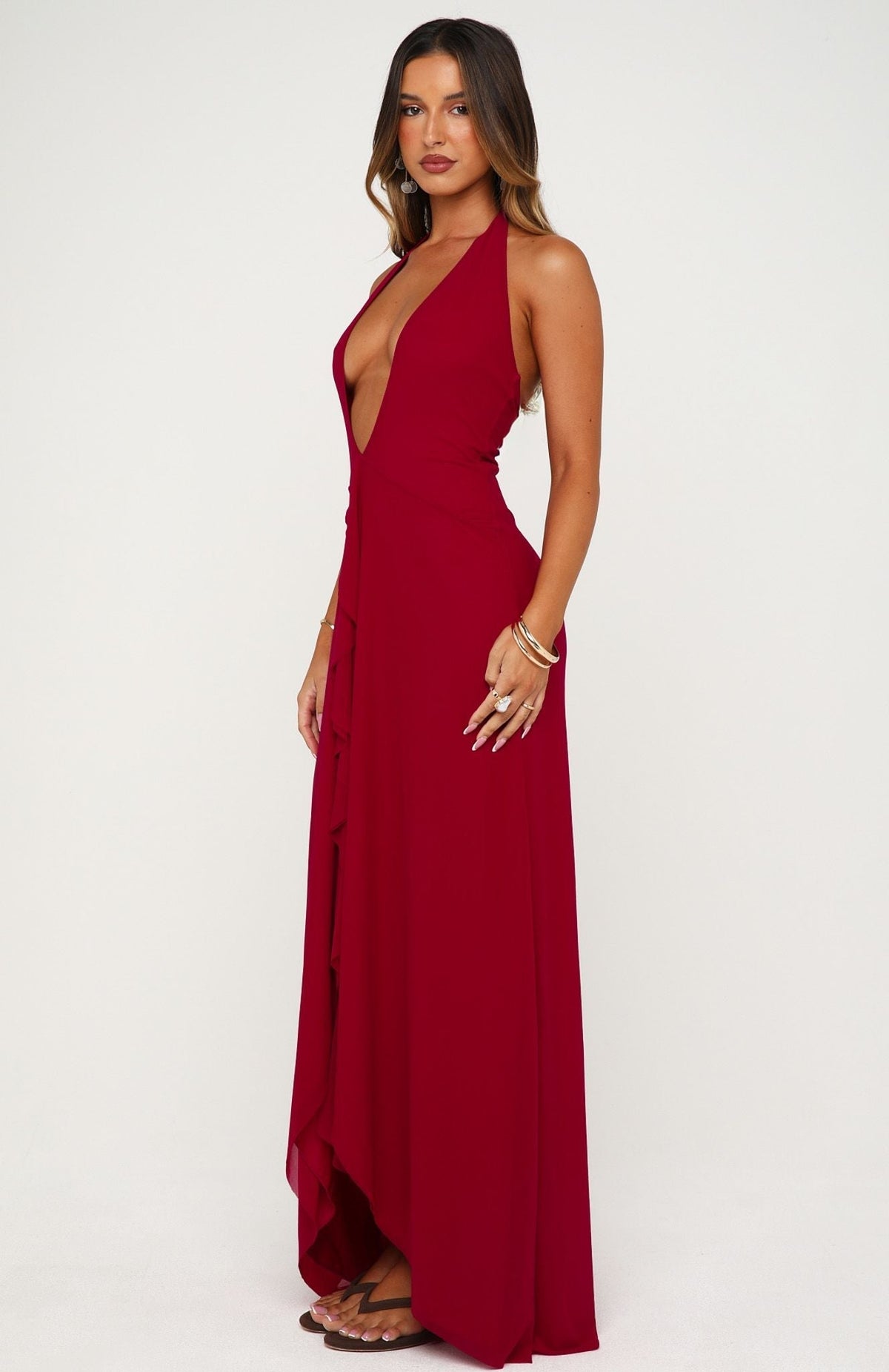 White Fox Sun Glam Maxi Dress Dragonfruit