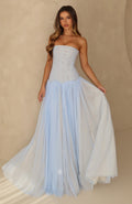 White Fox Magic Muse Maxi Dress Baby Blue