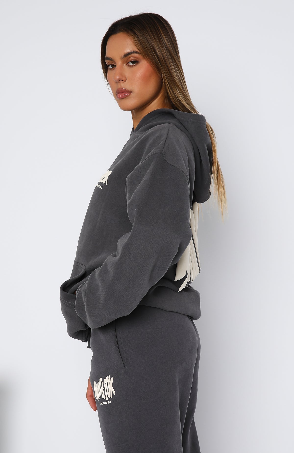 White Fox Archive 6.0 Oversized Hoodie Ash