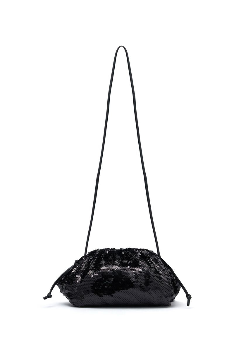 White Fox June Clutch Bag Black