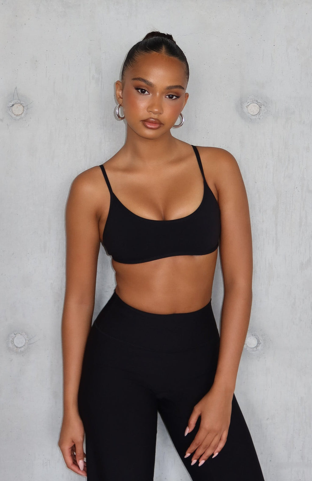 White Fox Blitz Sports Bra Black