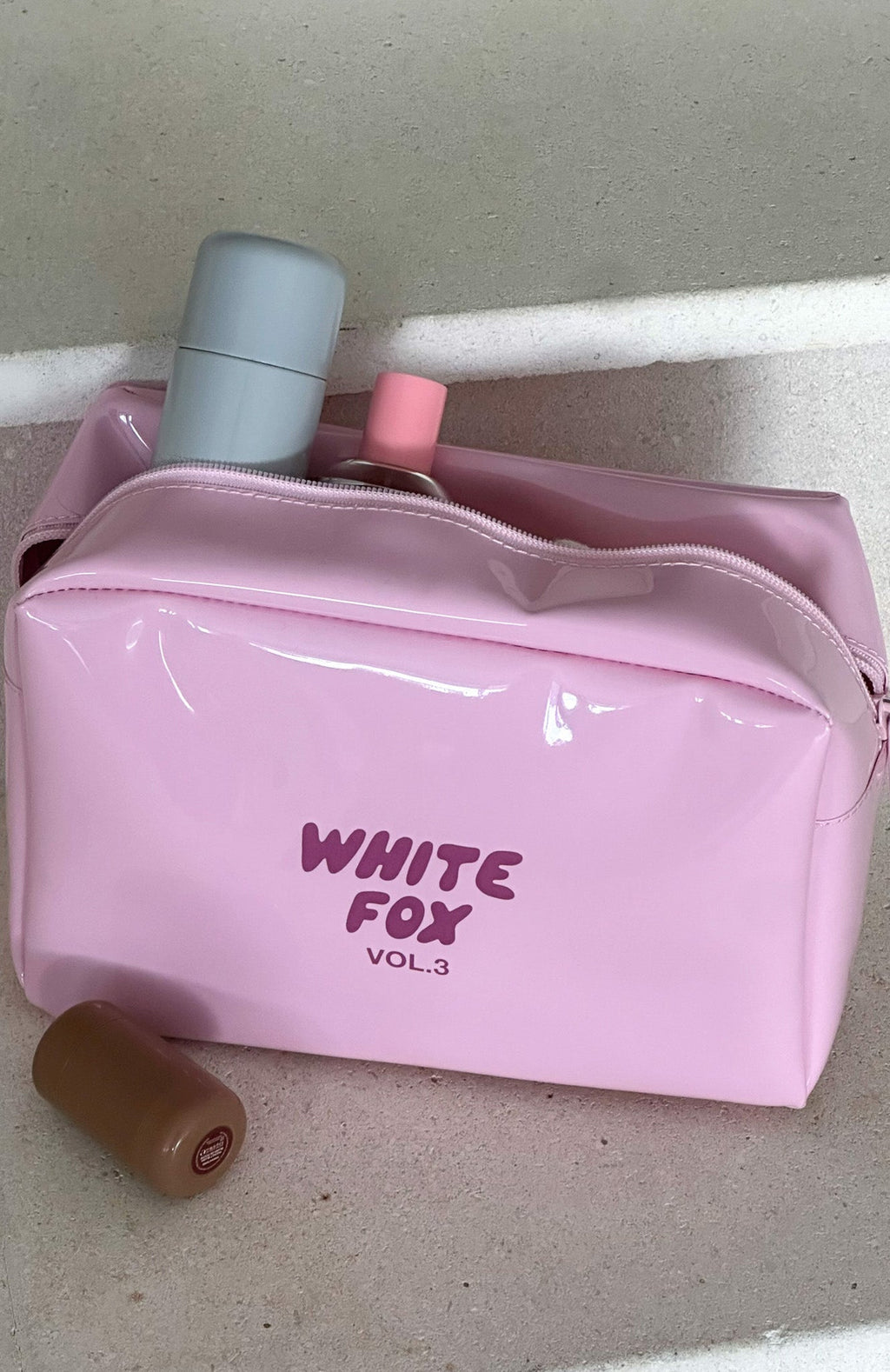 White Fox Emily Cosmetic Bag Pink
