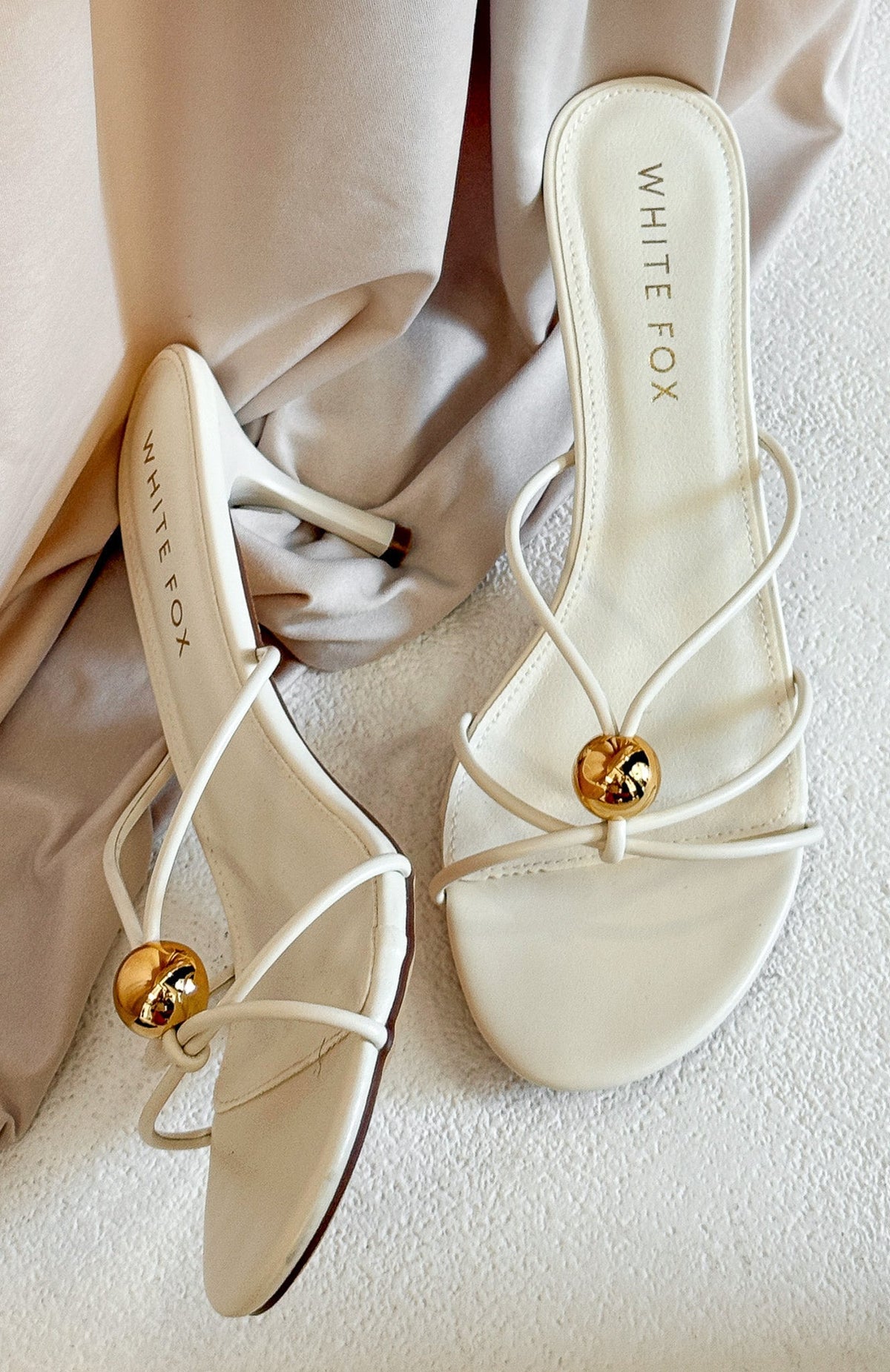 White Fox Sinclair Heels Cream