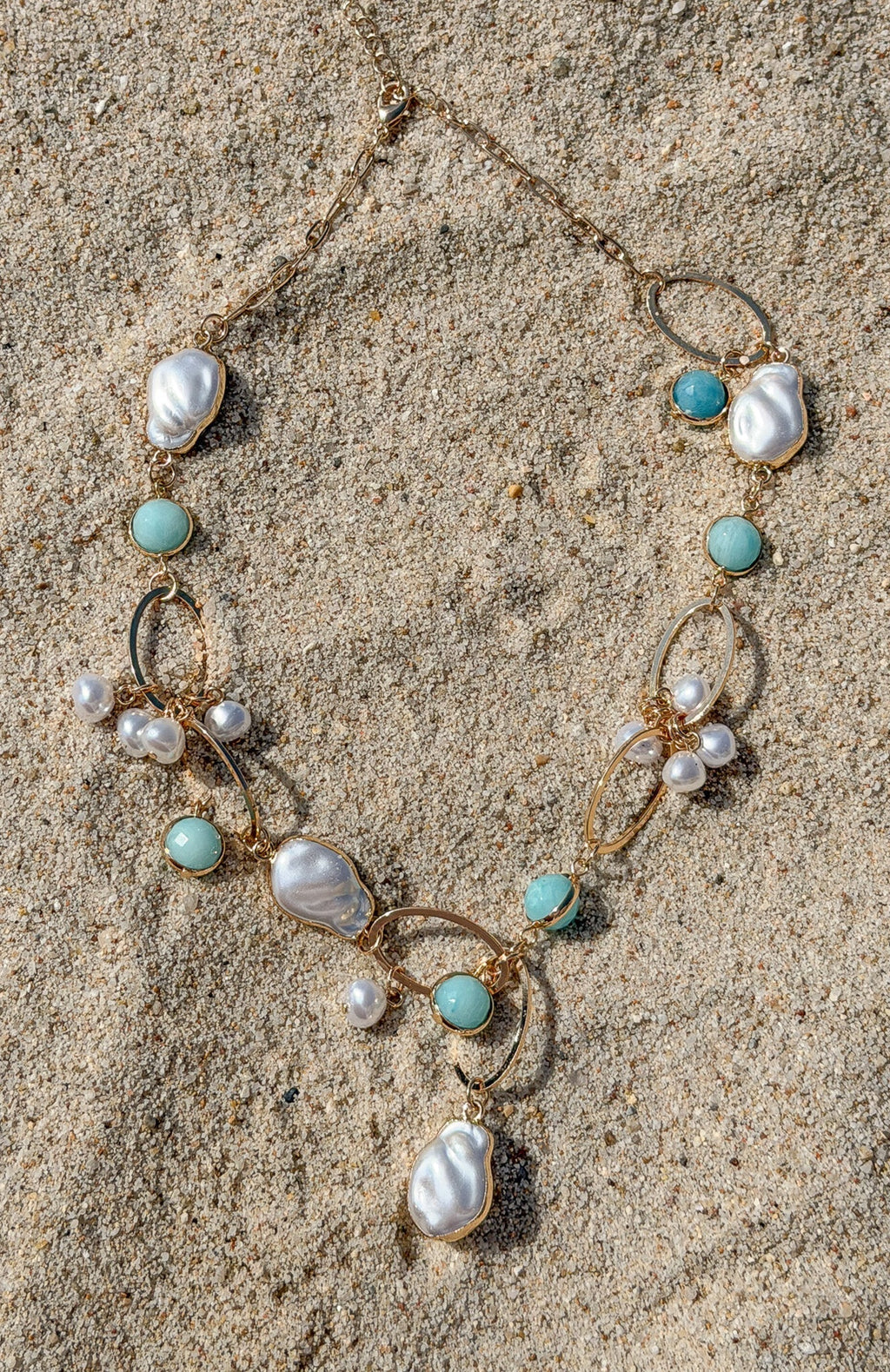 White Fox Borna Necklace Gold