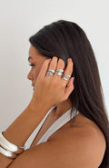 White Fox Timea Ring Set Silver