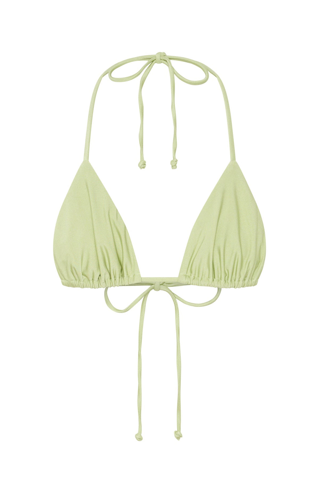 White Fox Waves Bikini Top Pistachio