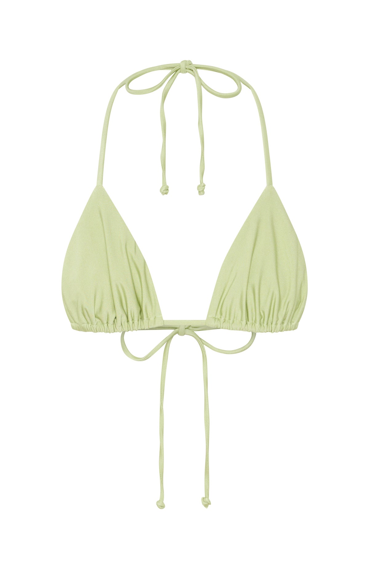 White Fox Waves Bikini Top Pistachio