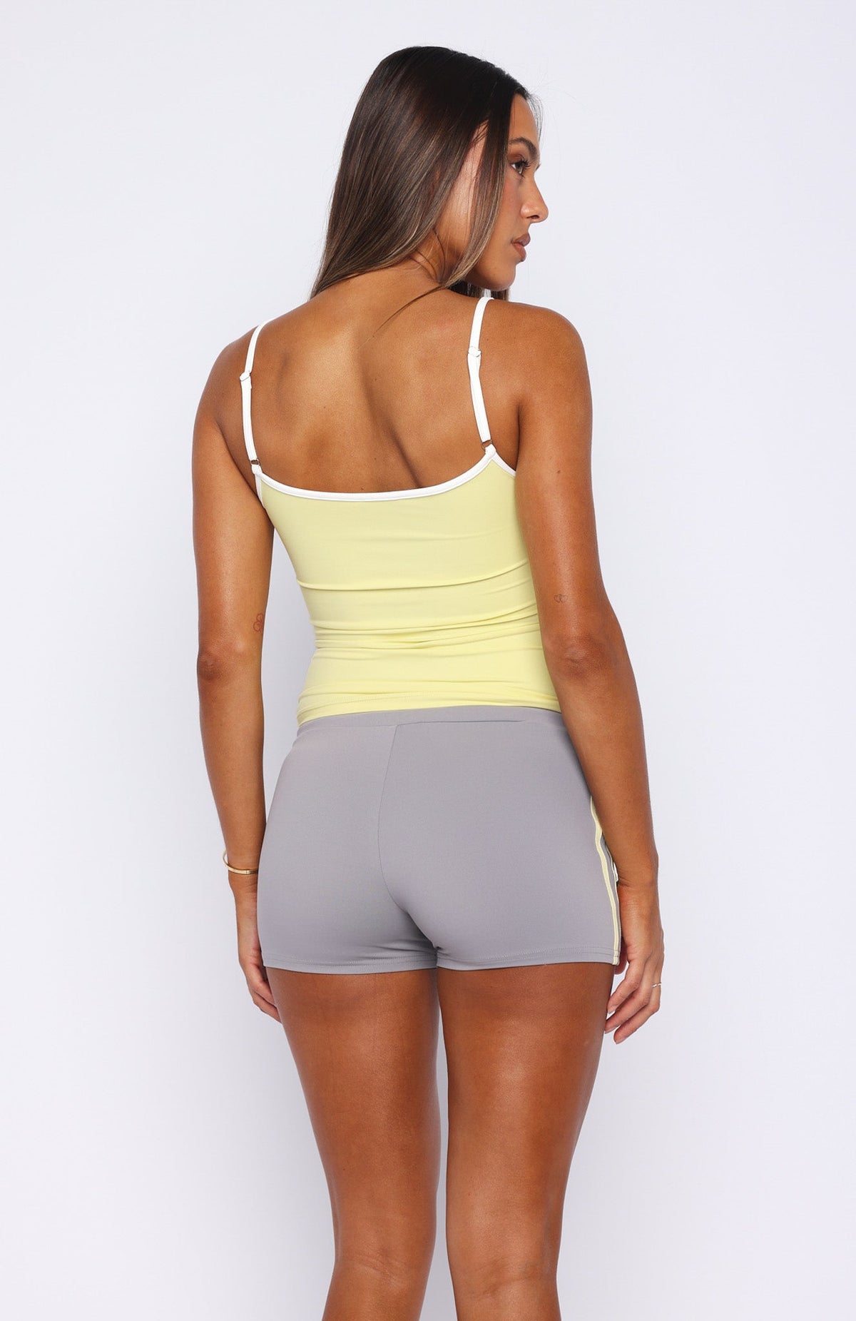 White Fox Verano Sixteen Giulia Singlet Top Lemon