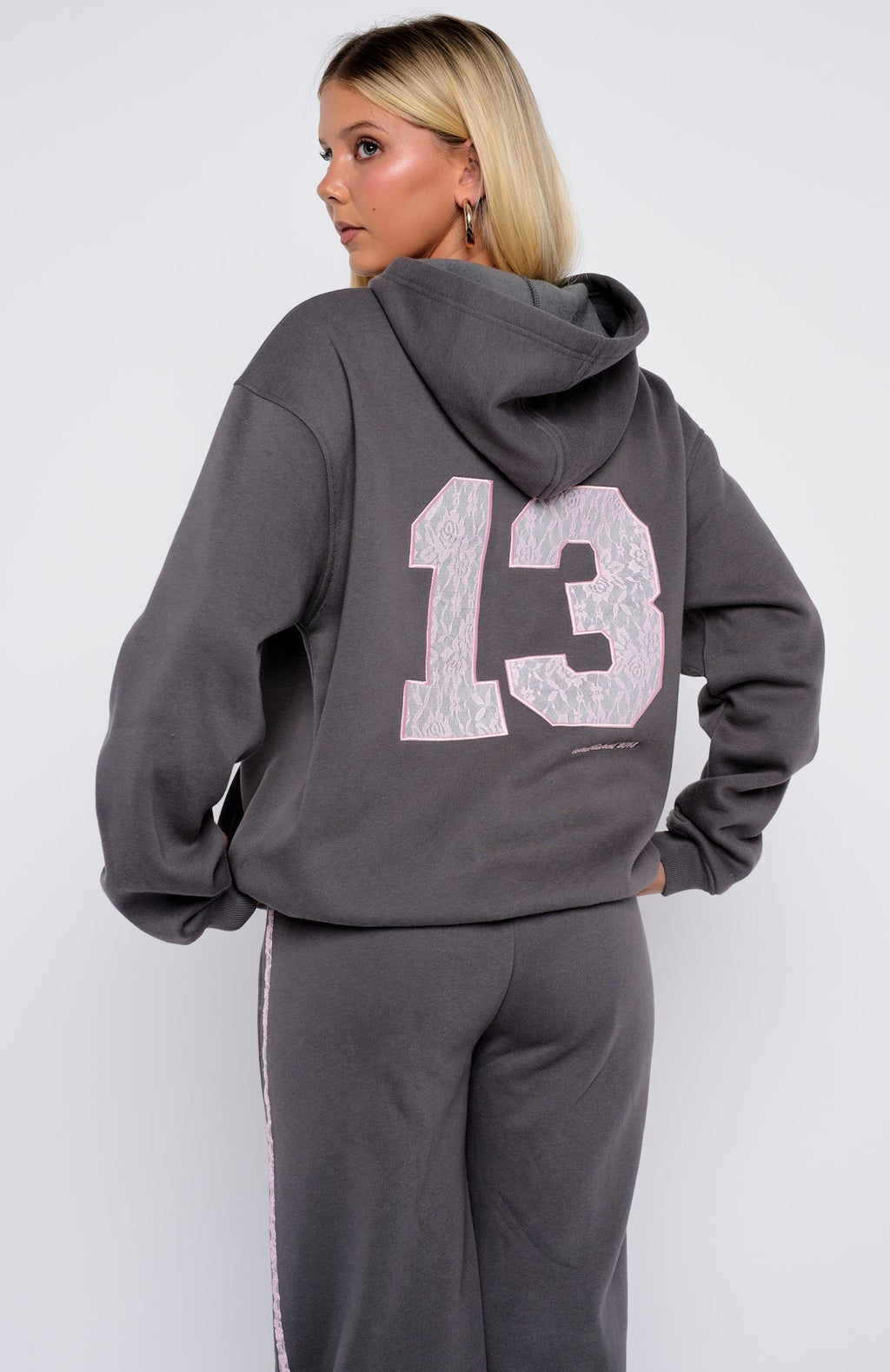 White Fox Gave You Everything Oversized Hoodie Volcanic