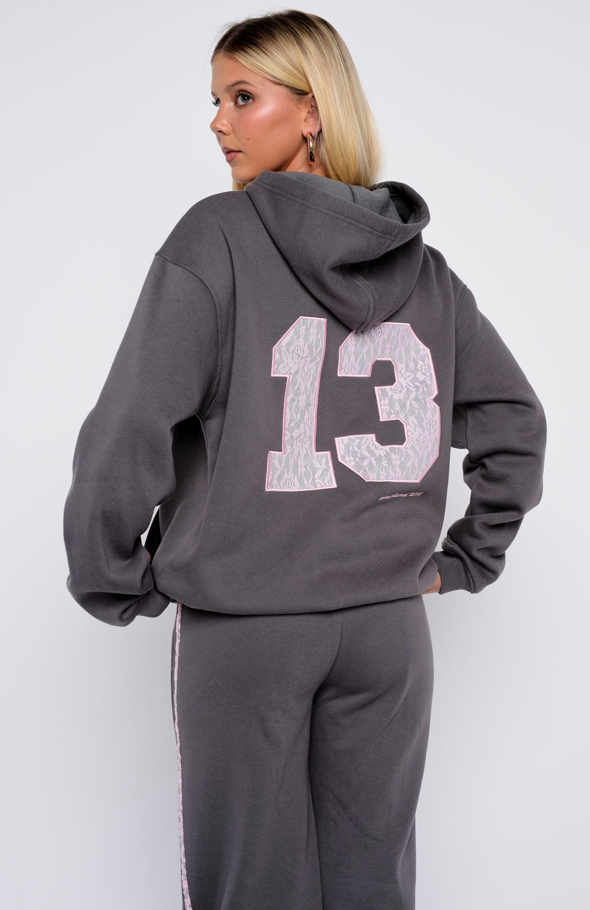 White Fox Gave You Everything Oversized Hoodie Volcanic