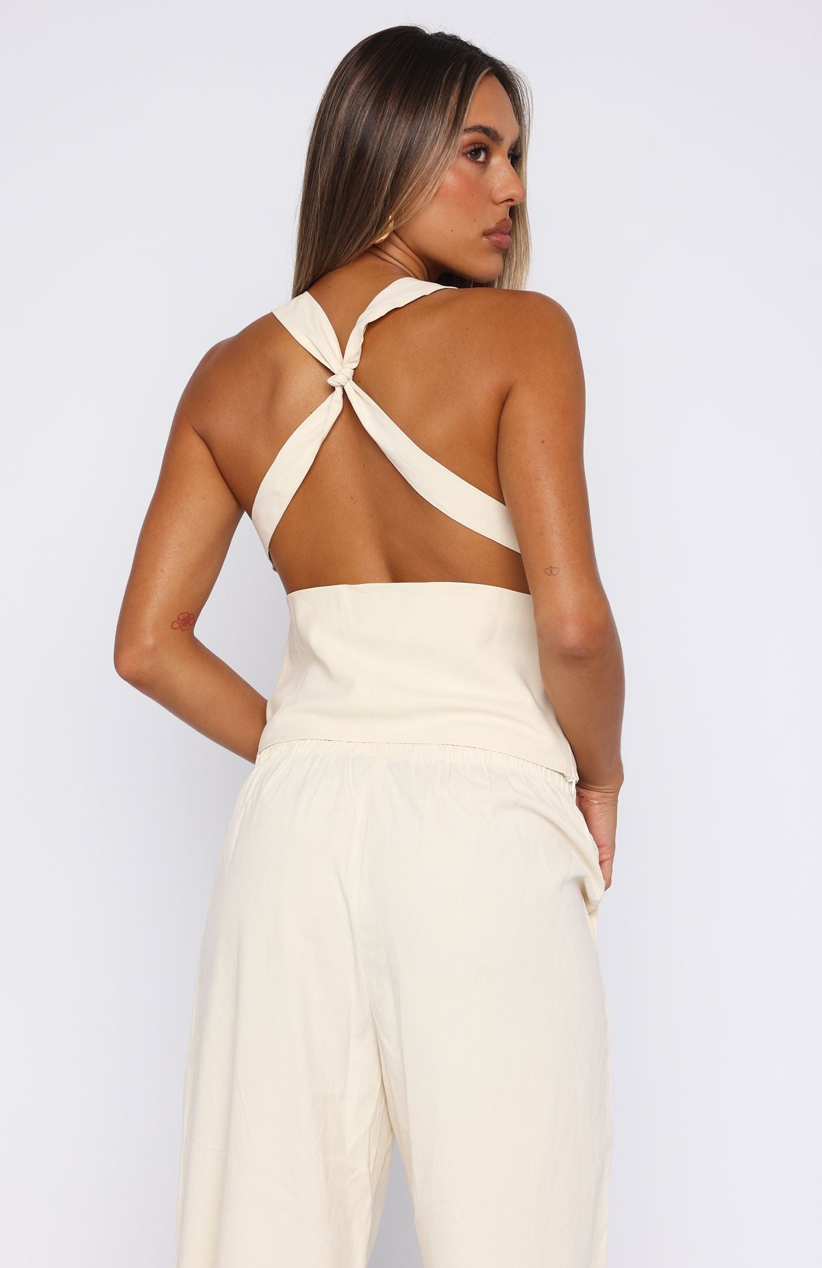 White Fox Take A Stance Top Off White